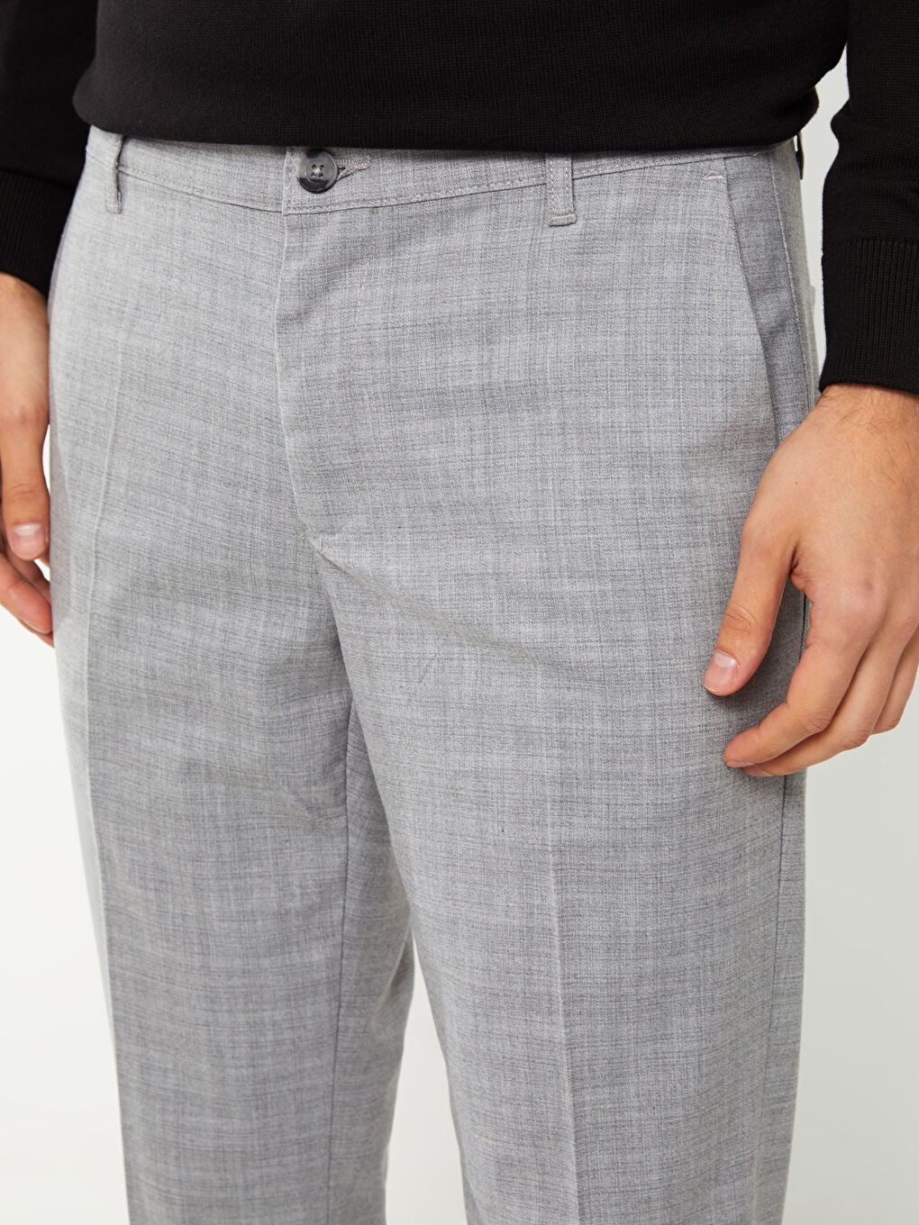 Gri Slim Fit Erkek Pantolon-3
