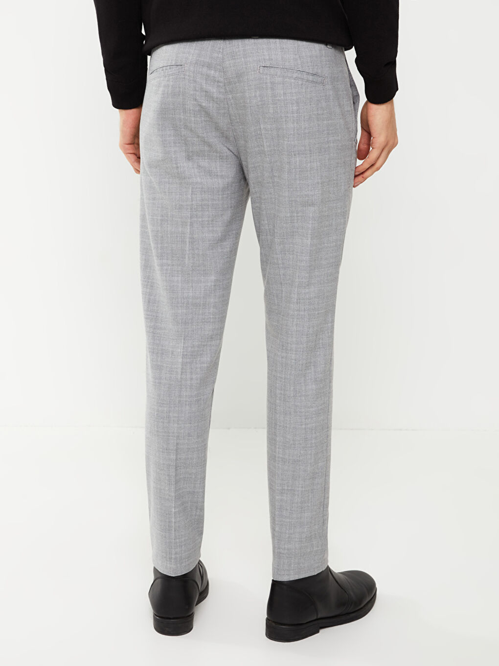 Gri Slim Fit Erkek Pantolon-4