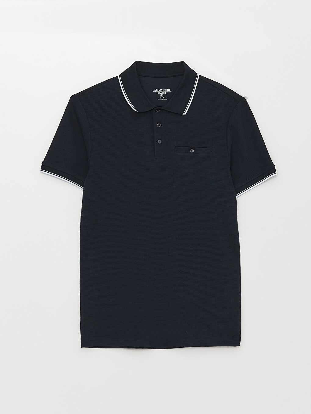 Polo Yaka Kısa Kollu Erkek Tişört-5