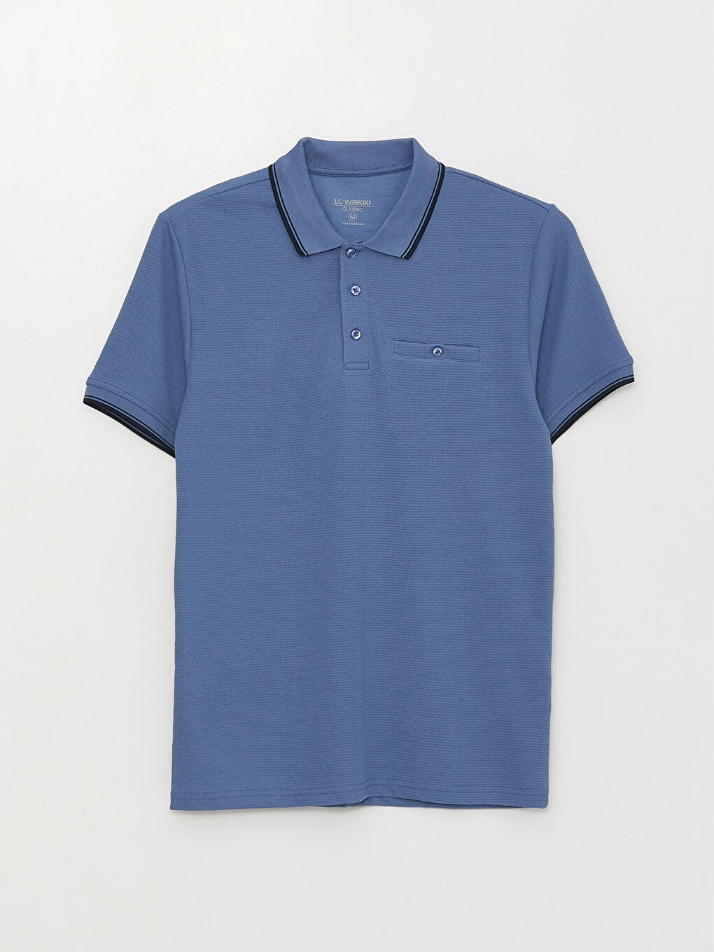 تيشيرت ياقة بولو كم قصير للرجال-5