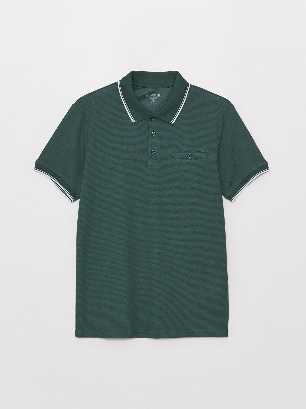 Polo Neck Short Sleeve Men's T-Shirt-5