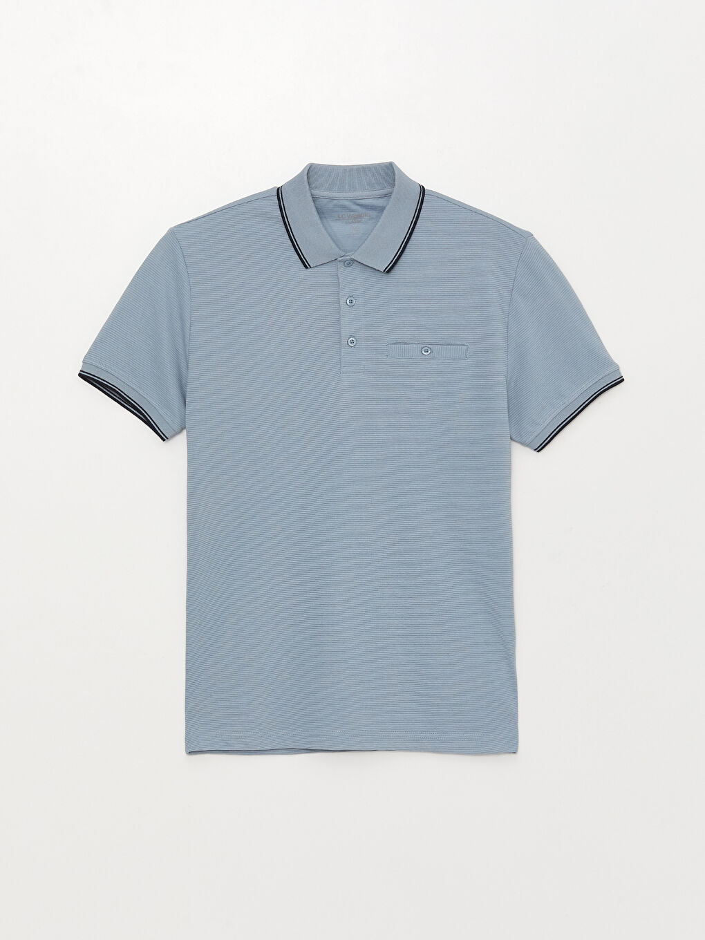 Polo Neck Short Sleeve Men's T-Shirt-5