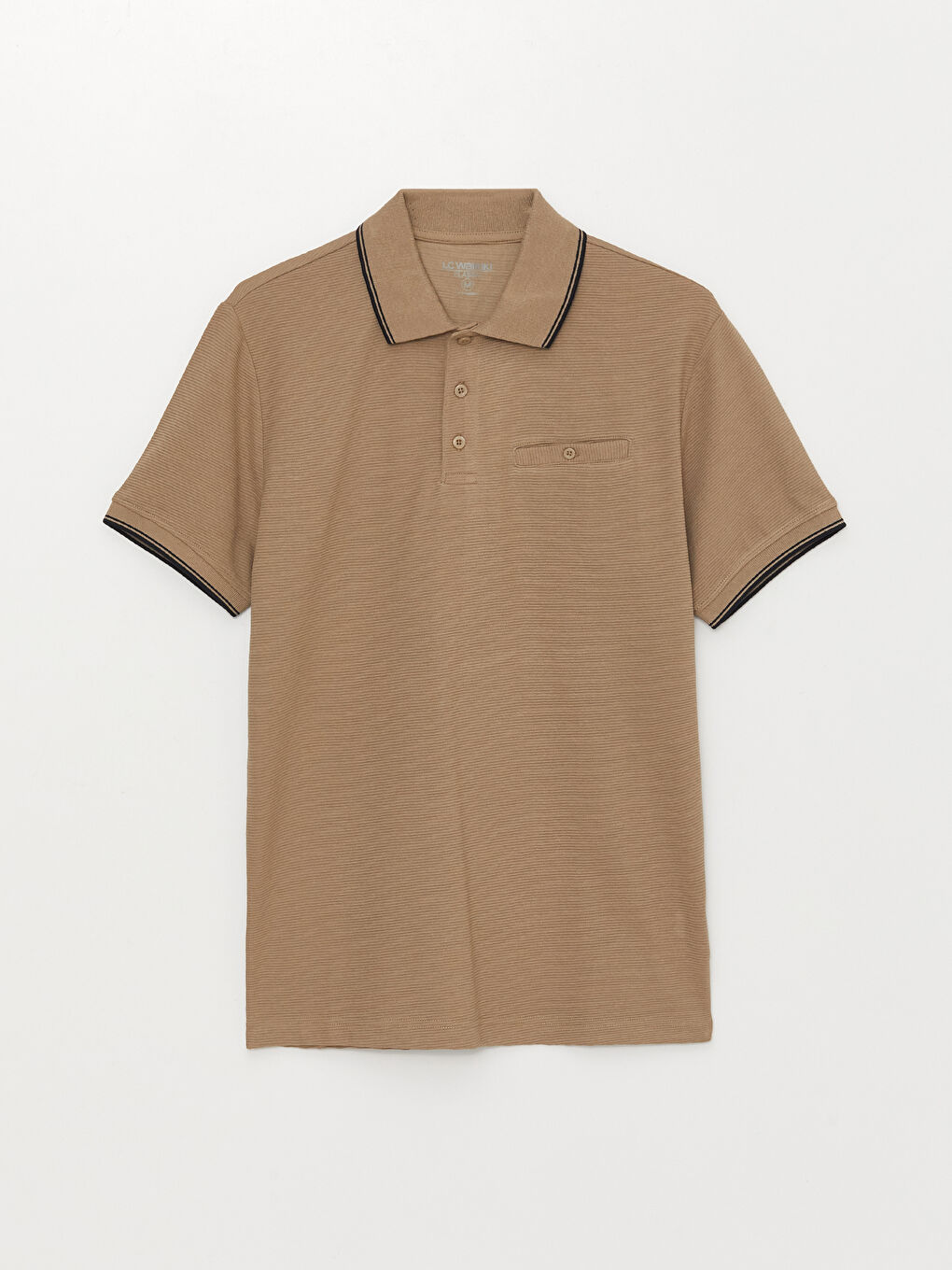 Polo Neck Short Sleeve Men's T-Shirt-5