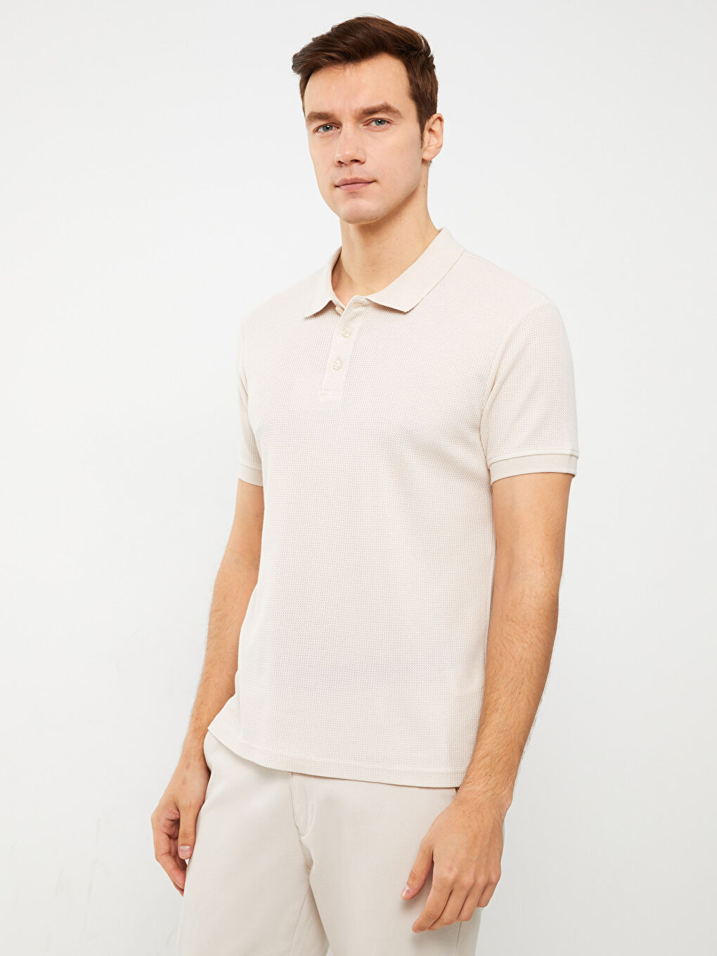 Polo Neck Short Sleeve Men's T-Shirt -S31832Z8-MHK