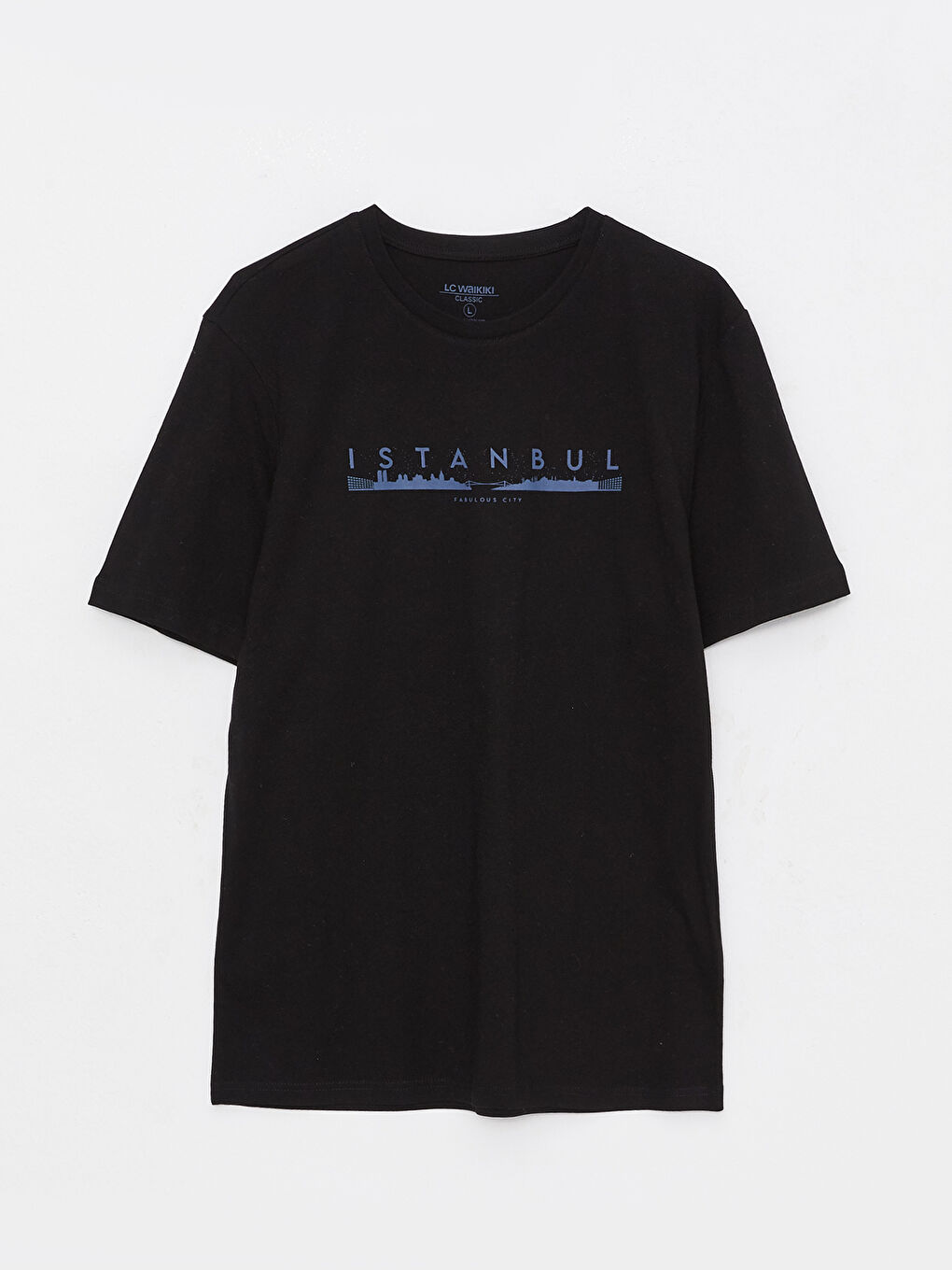 Crew Neck Short Sleeve Istanbul Printed Jersey Men's T-Shirt-5