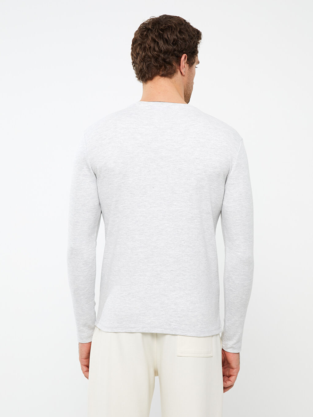 Crew Neck Long Sleeve Printed Men's Sweatshirt-4