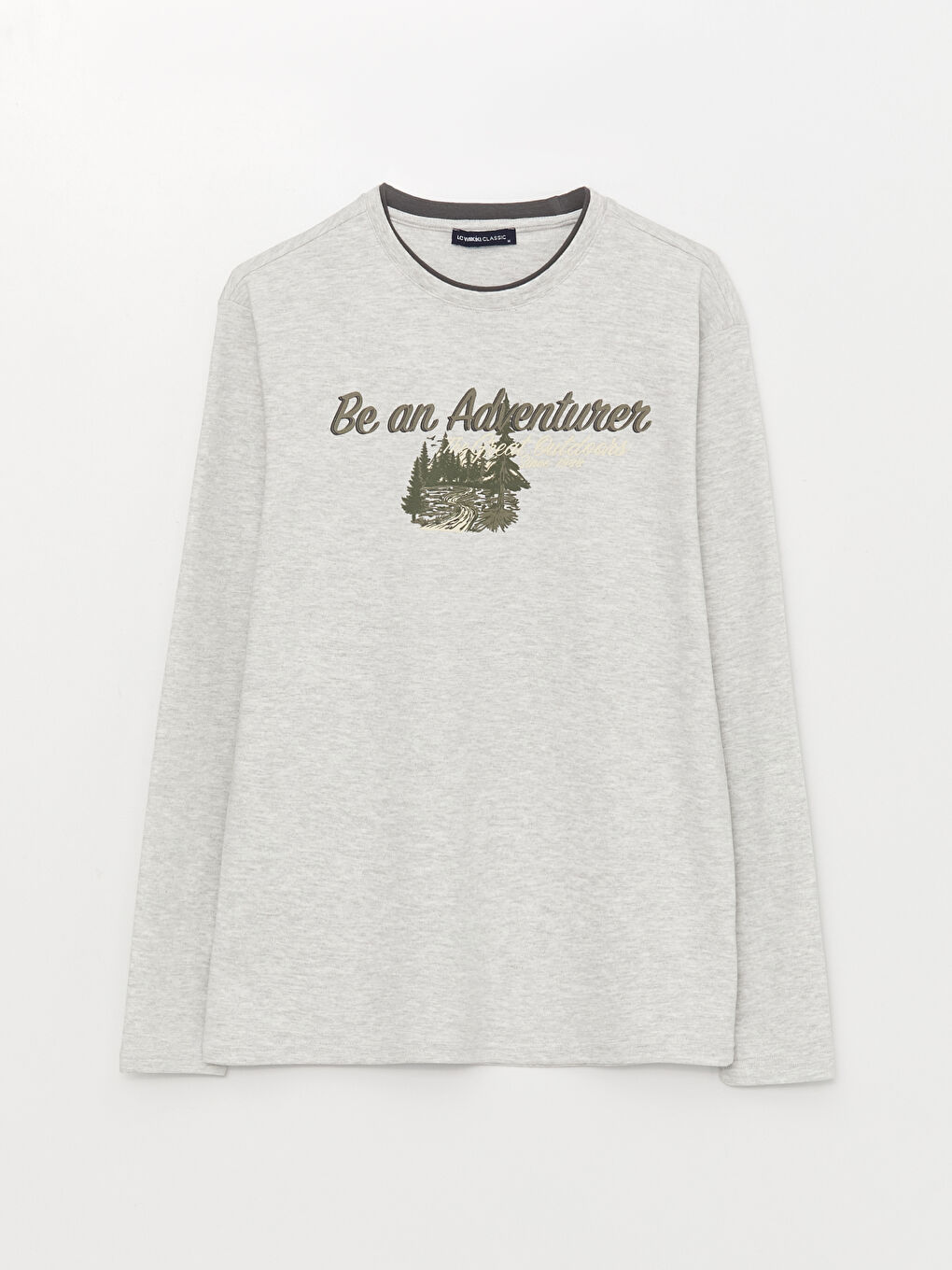 Crew Neck Long Sleeve Printed Men's Sweatshirt-5