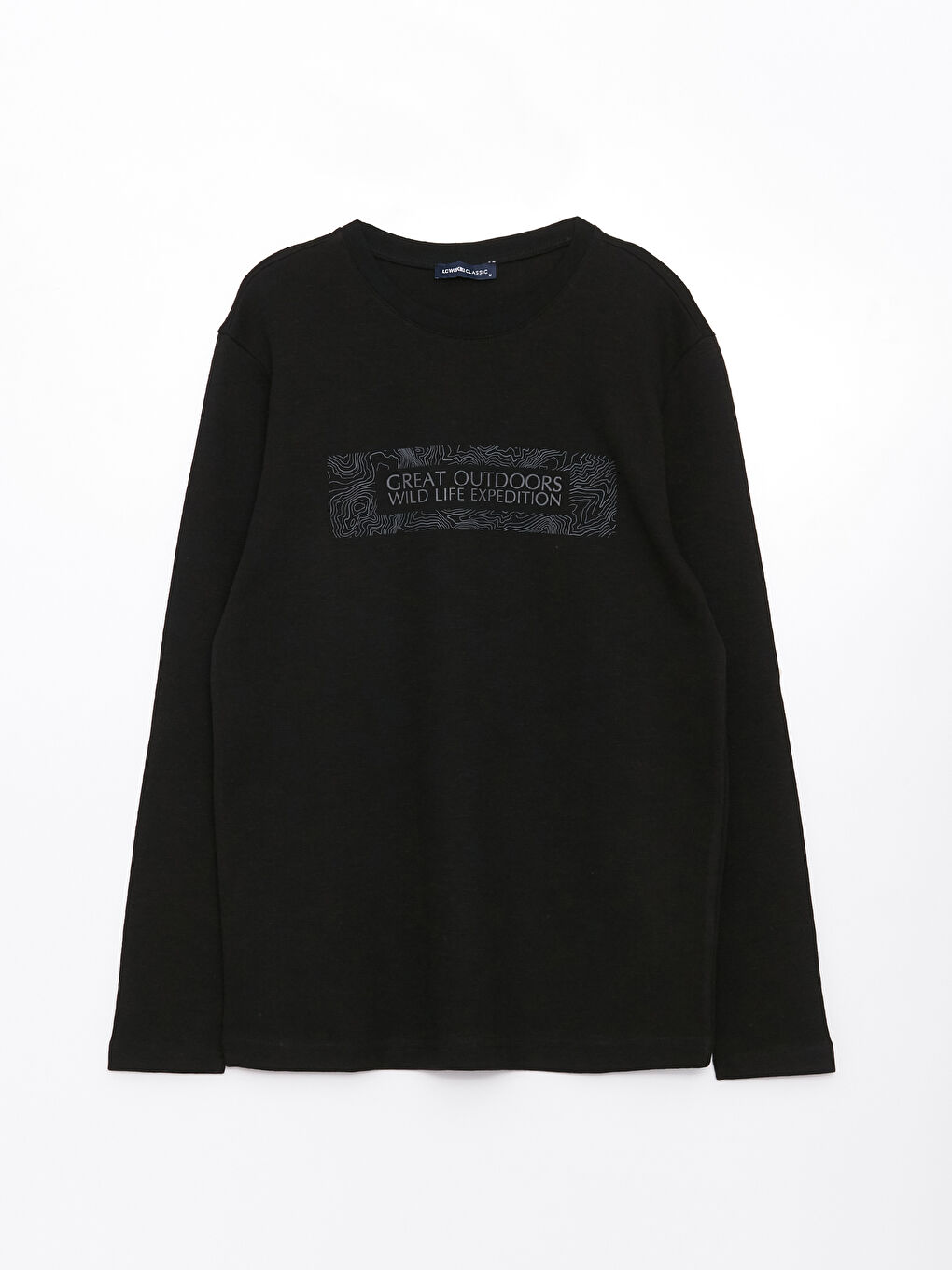 Crew Neck Long Sleeve Printed Men's Sweatshirt-5