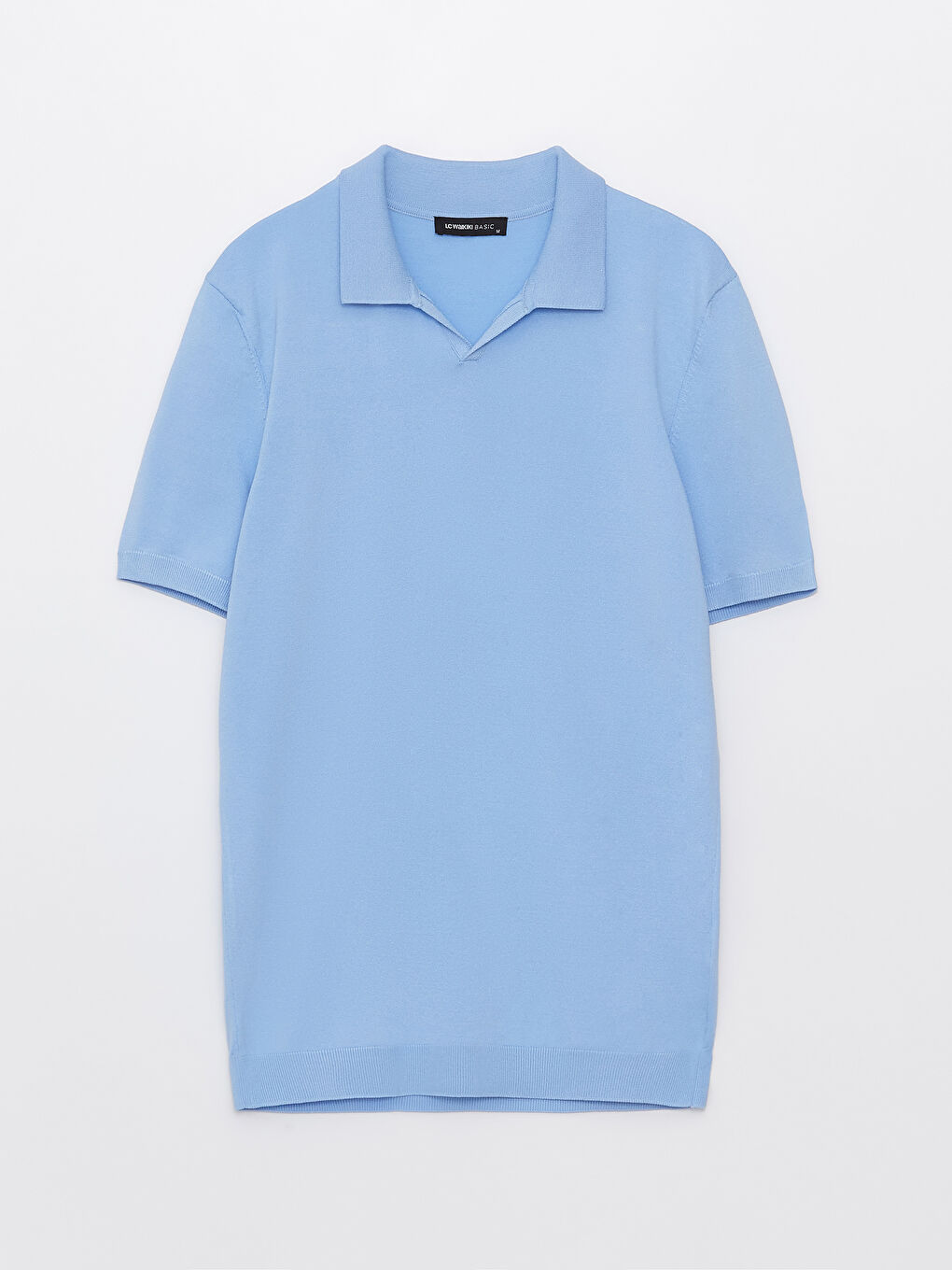 ерлерге арналған поло жағалы қысқа жең трикотаж жемпір-5