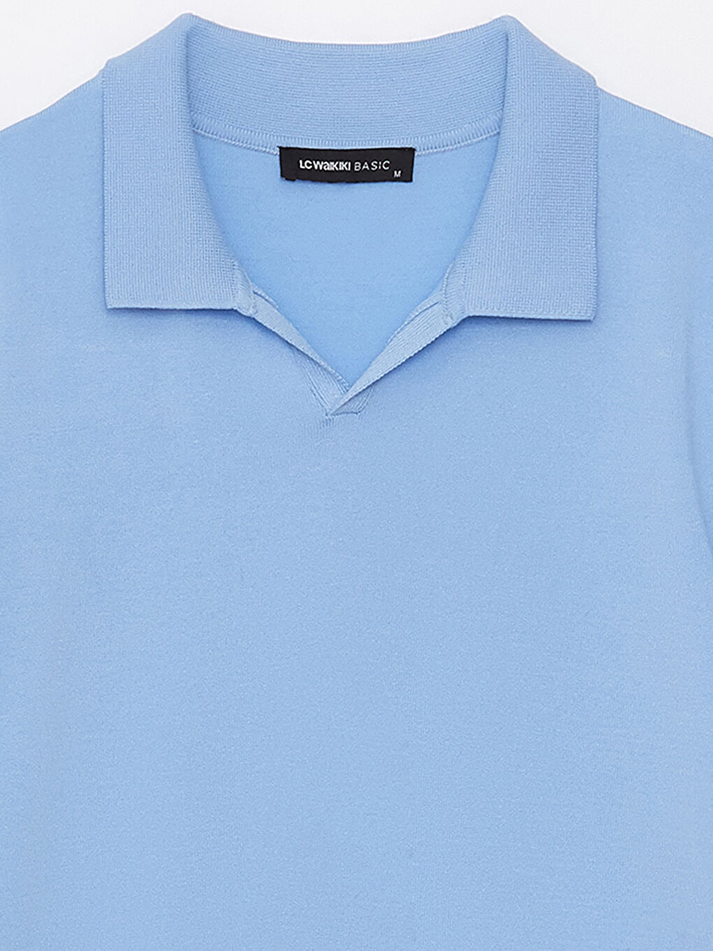 ерлерге арналған поло жағалы қысқа жең трикотаж жемпір-7