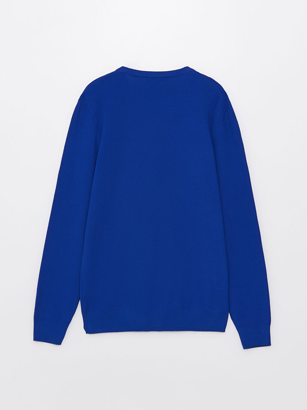 Crew Neck Long Sleeve Men's Tricot Sweater -S31865Z8-HRS