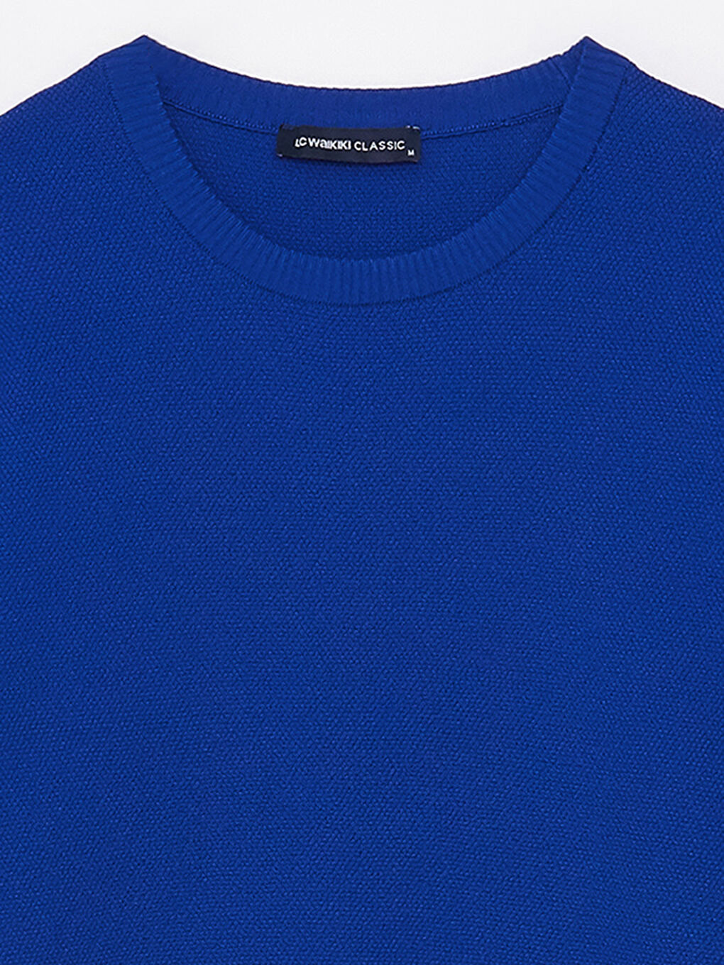 Crew Neck Long Sleeve Men's Tricot Sweater -S31865Z8-HRS