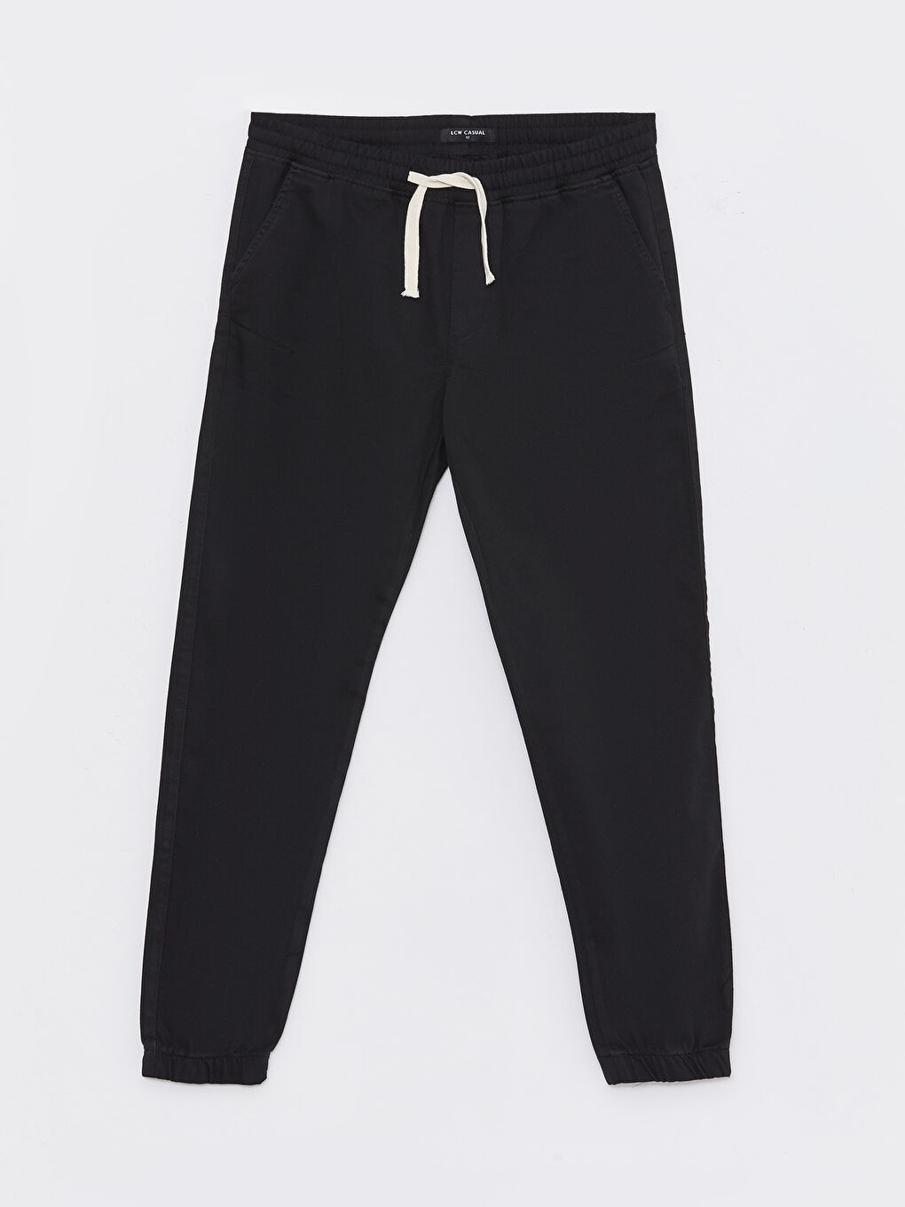 Siyah Slim Fit Erkek Jogger Pantolon-5