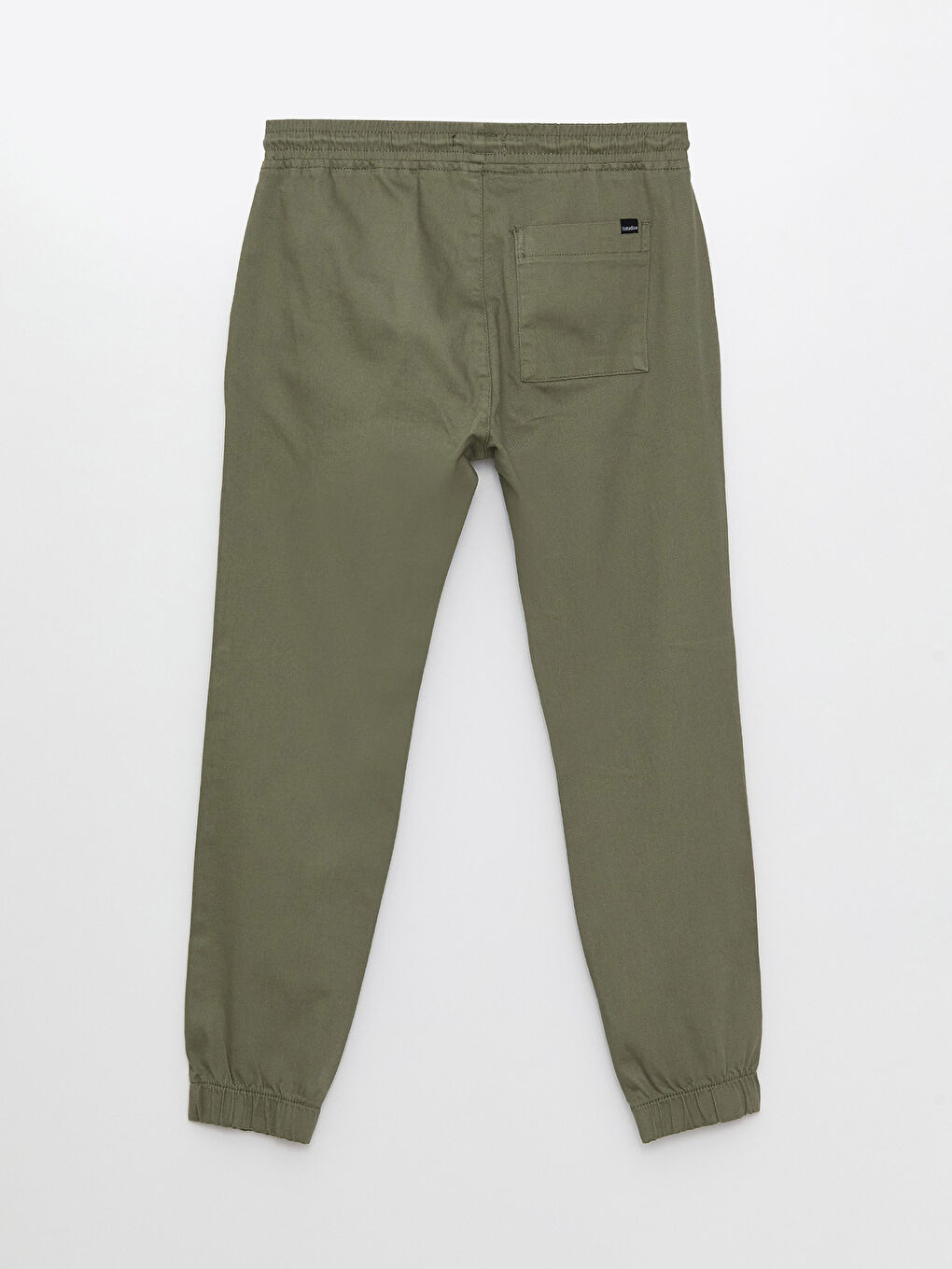 Ерлерге арналған тар пішім саржа джоггер шалбар-6