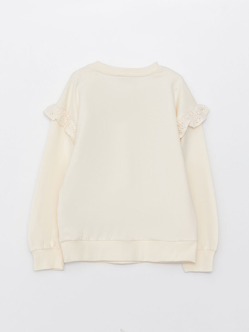 LCW Kids Crew Neck Printed Long Sleeve Girls' Sweatshirt -S31889Z4-FRC