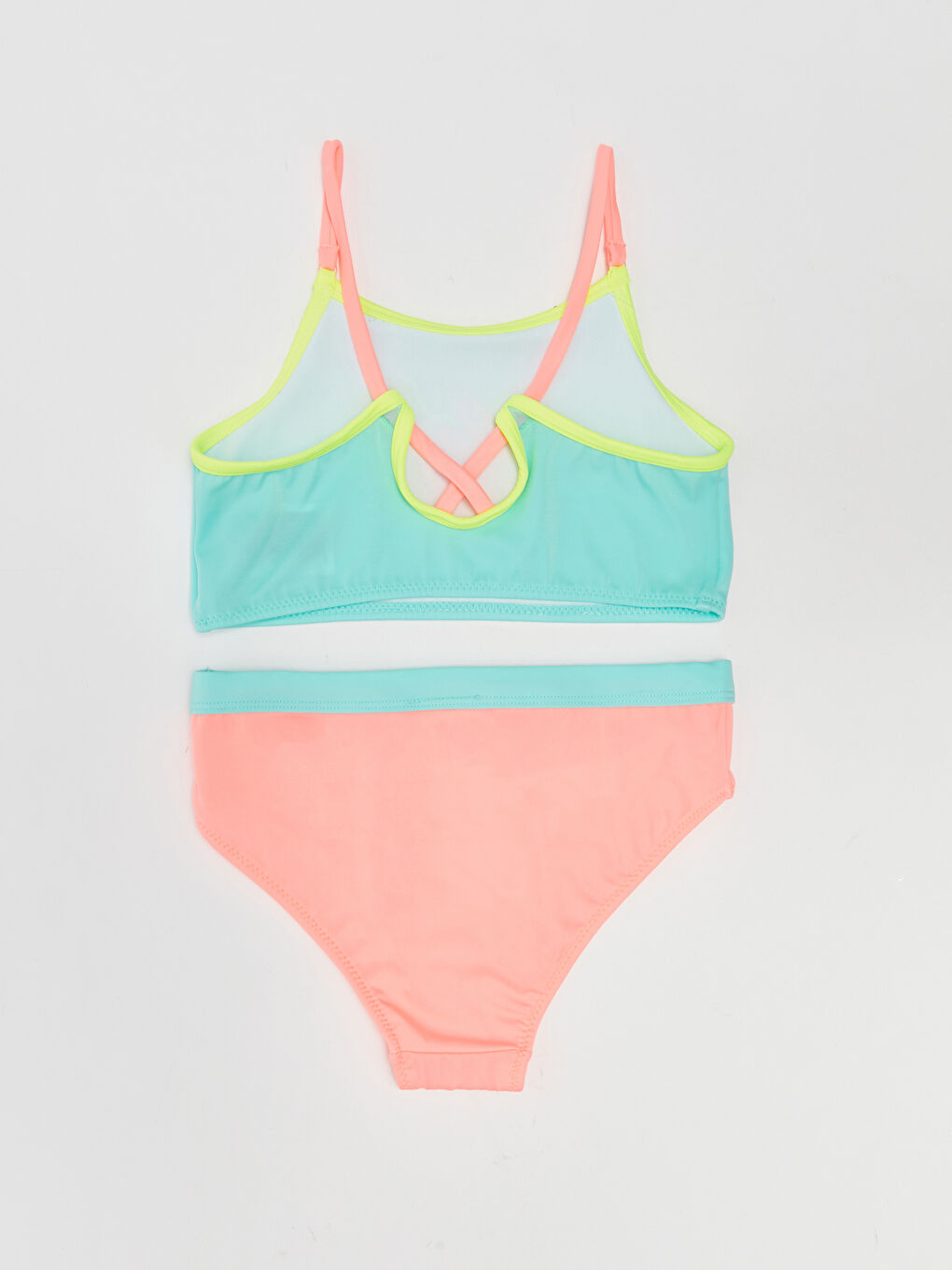 LCW Kids Turkuaz Baskılı Kız Çocuk Bikini - 1