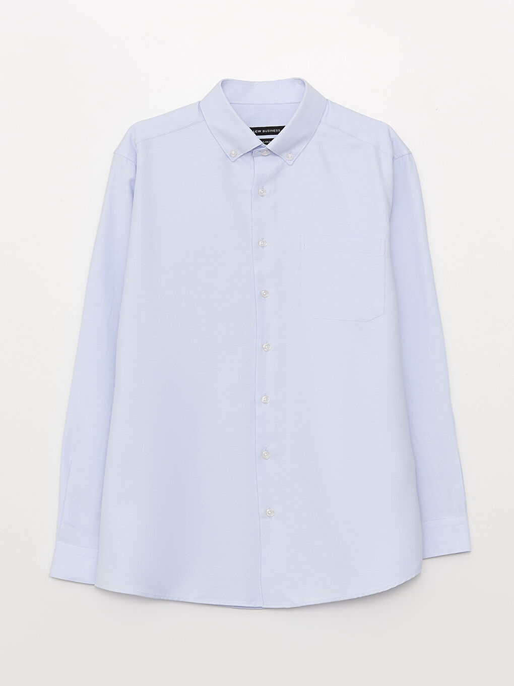 Cămașă pentru Bărbați cu Mânecă Lungă, Material Țesătură Dobby, Croială Regulară