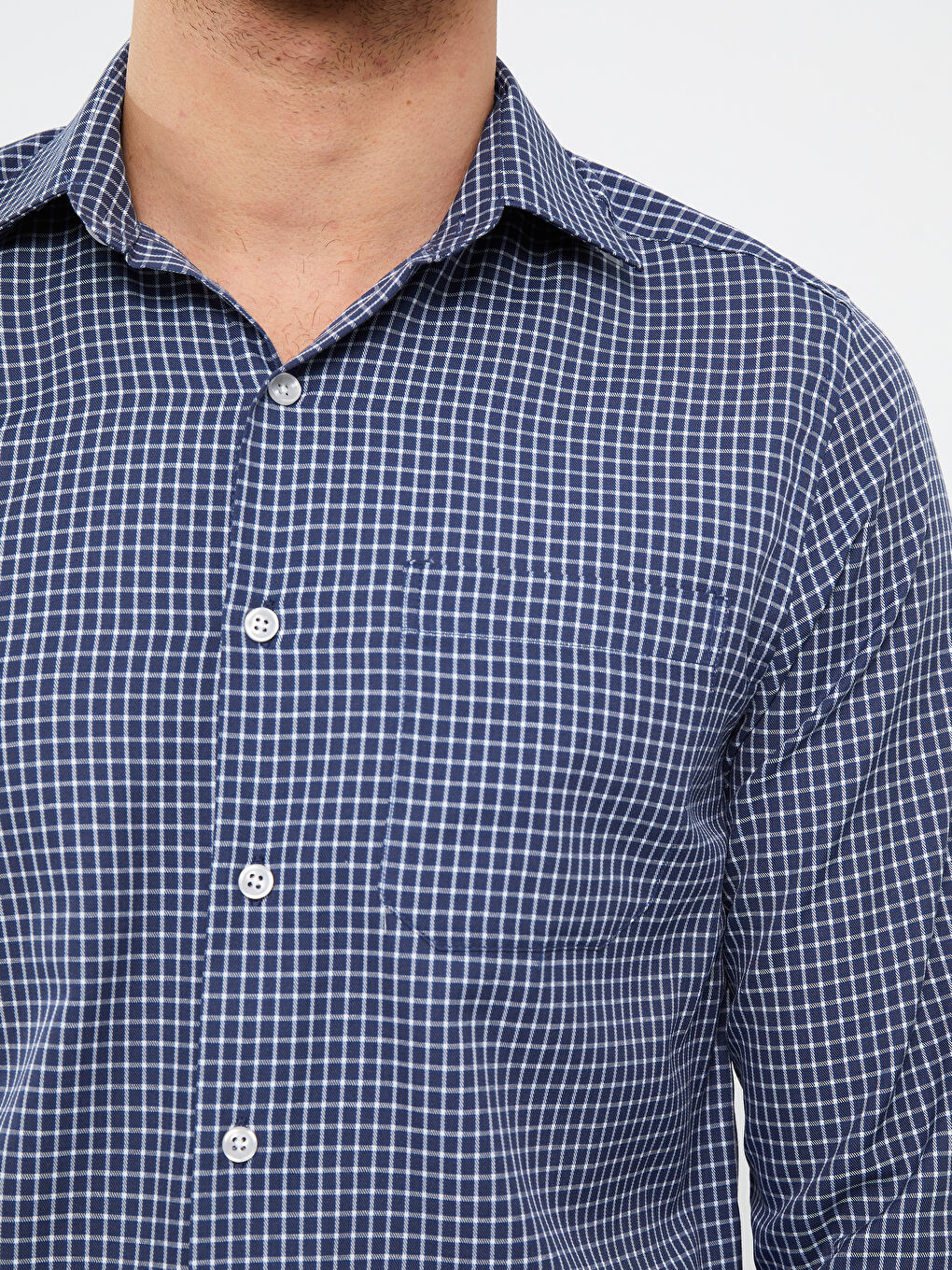 LCWAIKIKI Formal Relaxed Fit Long Sleeve Plaid Twill Men's Shirt -S31981Z8-LN6