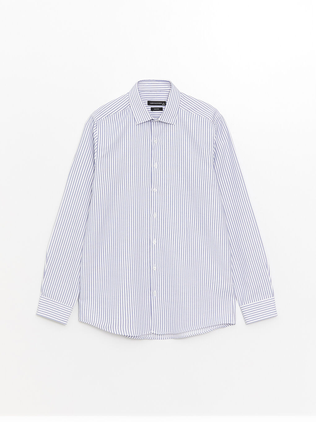 Slim Fit Long Sleeve Striped Dobby Men's Shirt -S31983Z8-LGS