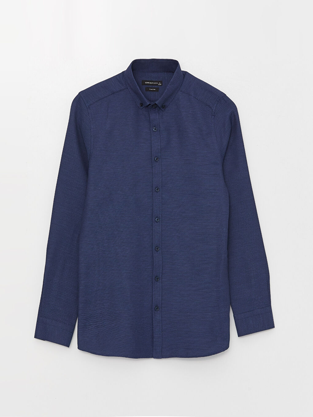 Slim Fit Long Sleeve Dobby Men's Shirt-5