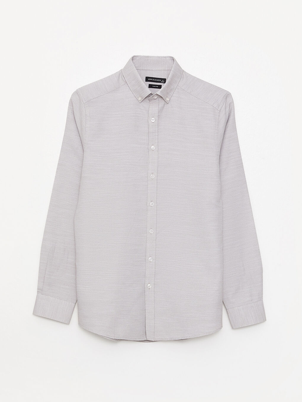 Slim Fit Long Sleeve Dobby Weave Men's Shirt -S31987Z8-S2W