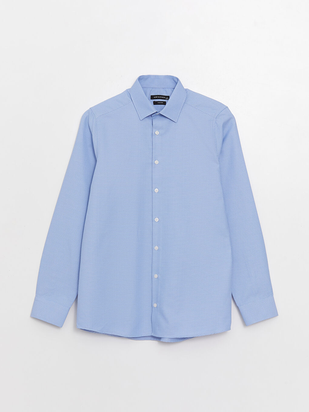 Slim Fit Long Sleeve Dobby Men's Shirt-5