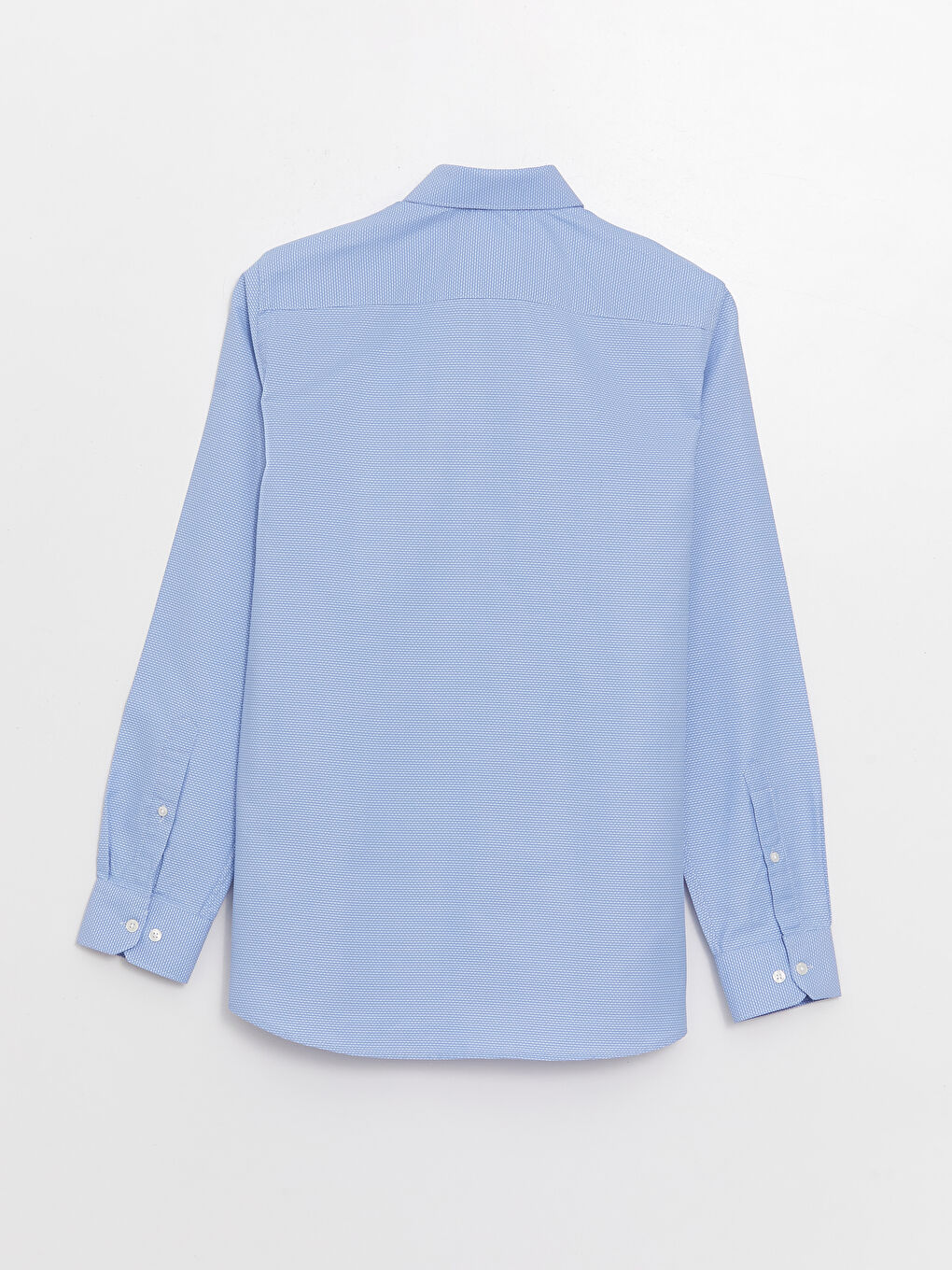 Slim Fit Long Sleeve Dobby Men's Shirt-6