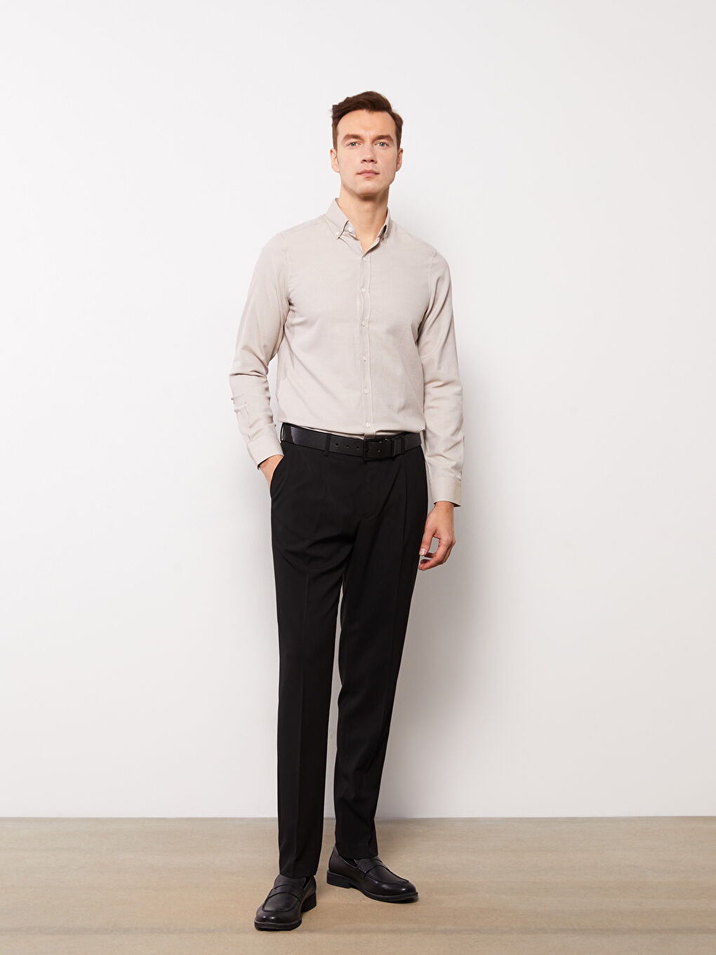 LCWAIKIKI Formal Slim Fit Long Sleeve Oxford Men's Shirt -S31990Z8-G8H