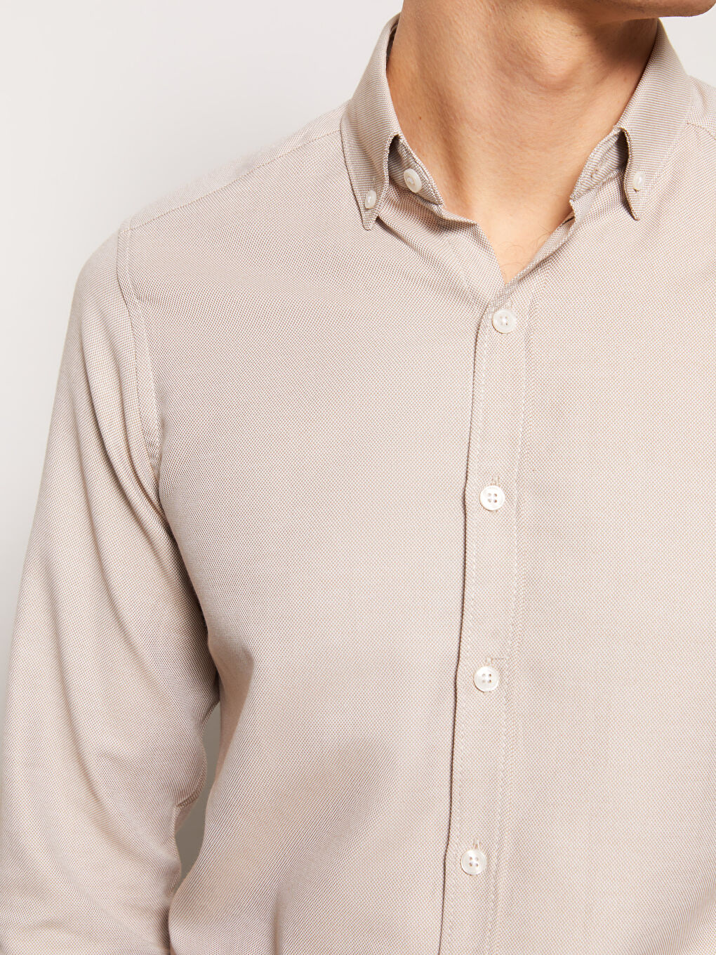 LCWAIKIKI Formal Slim Fit Long Sleeve Oxford Men's Shirt -S31990Z8-G8H