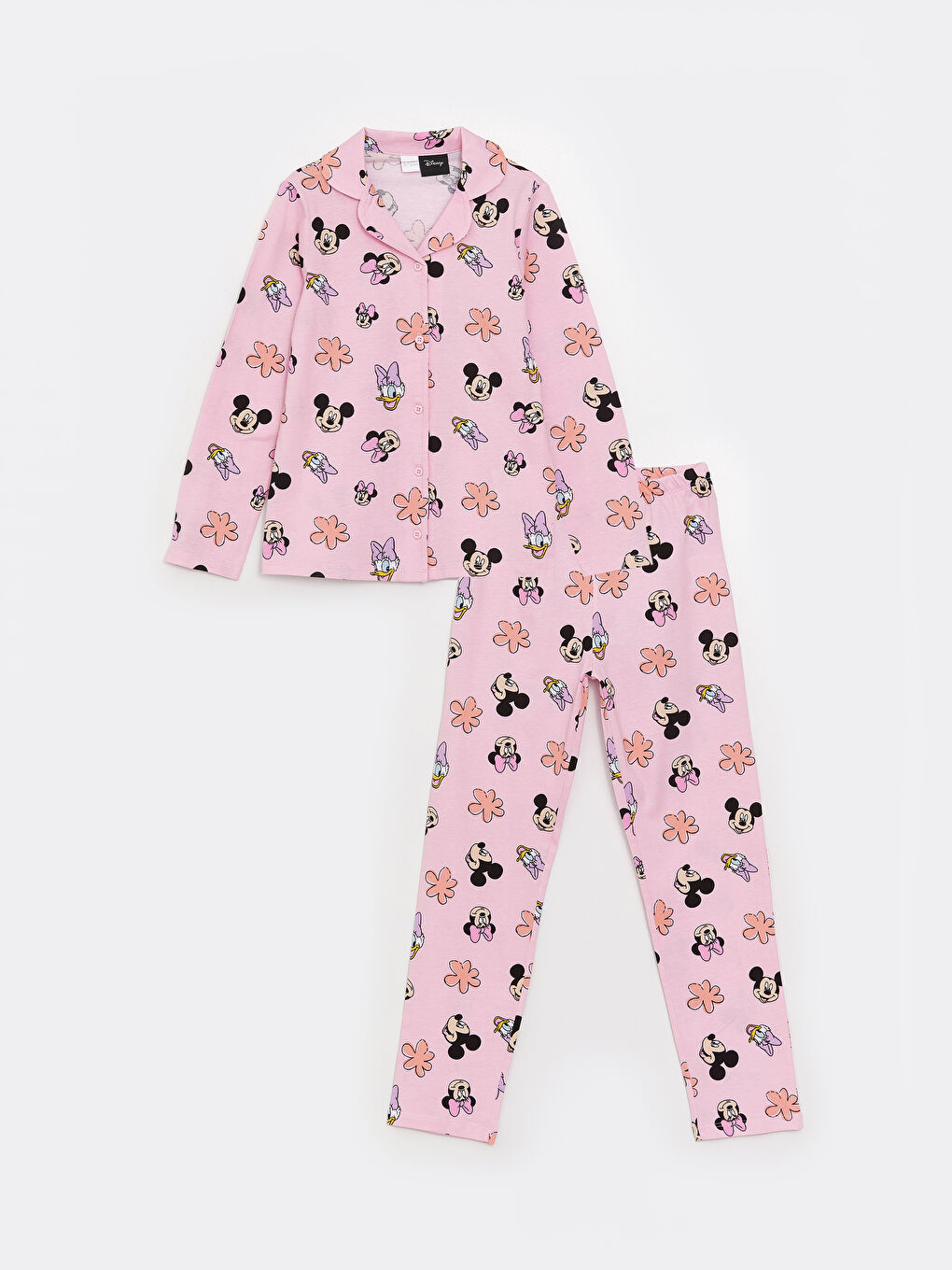 Ensemble de pyjama pour Filles à col de chemise Minnie Mouse imprimé à manches longues