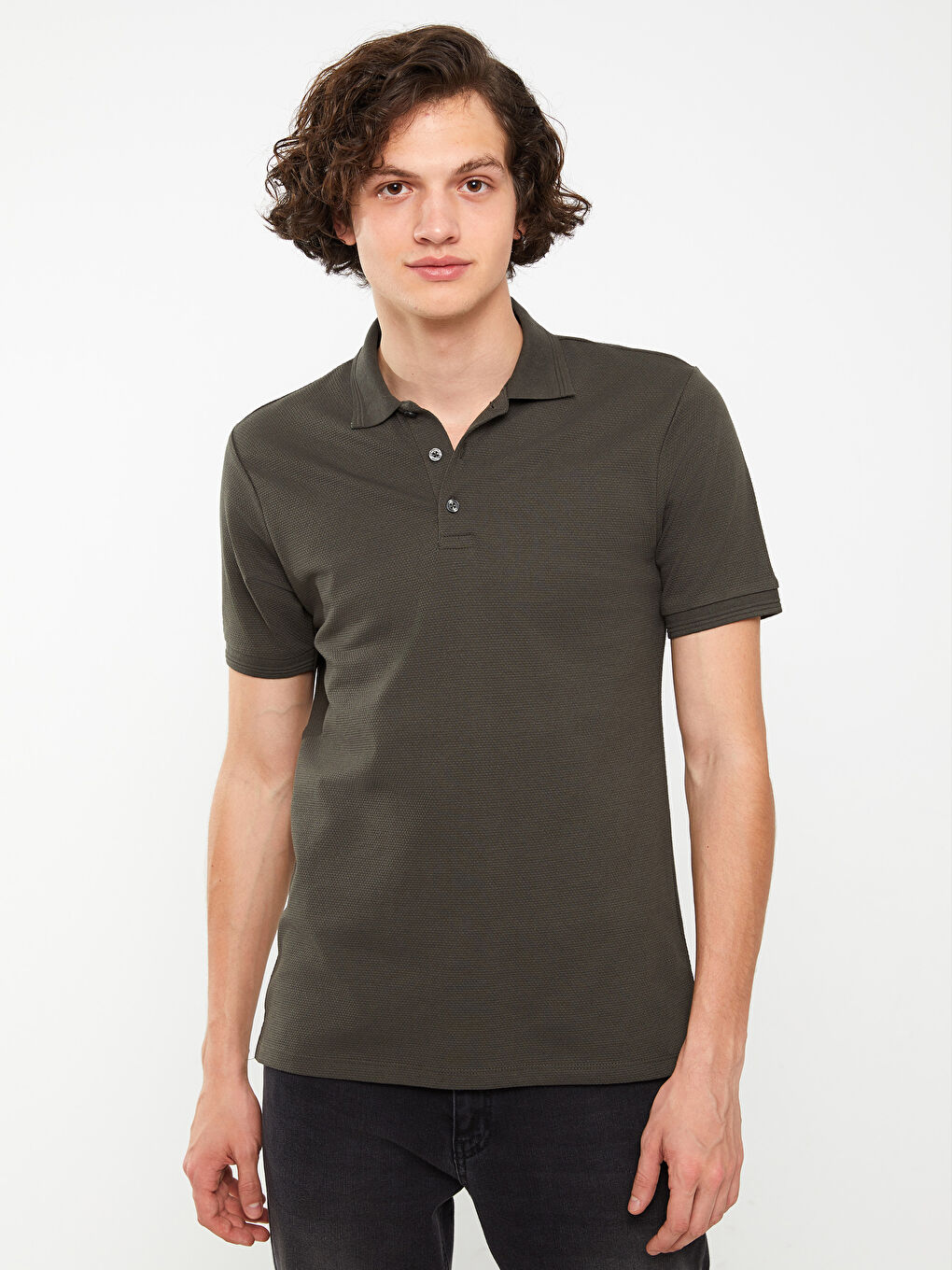 T-shirt homme col polo manches courtes-1
