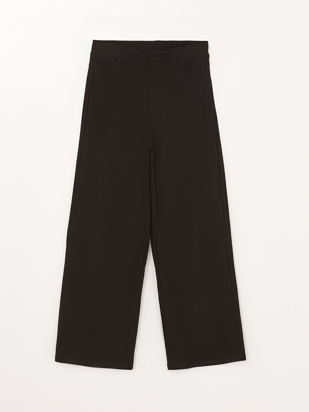 Pantalon Évasé Basique Fille À Taille Élastique