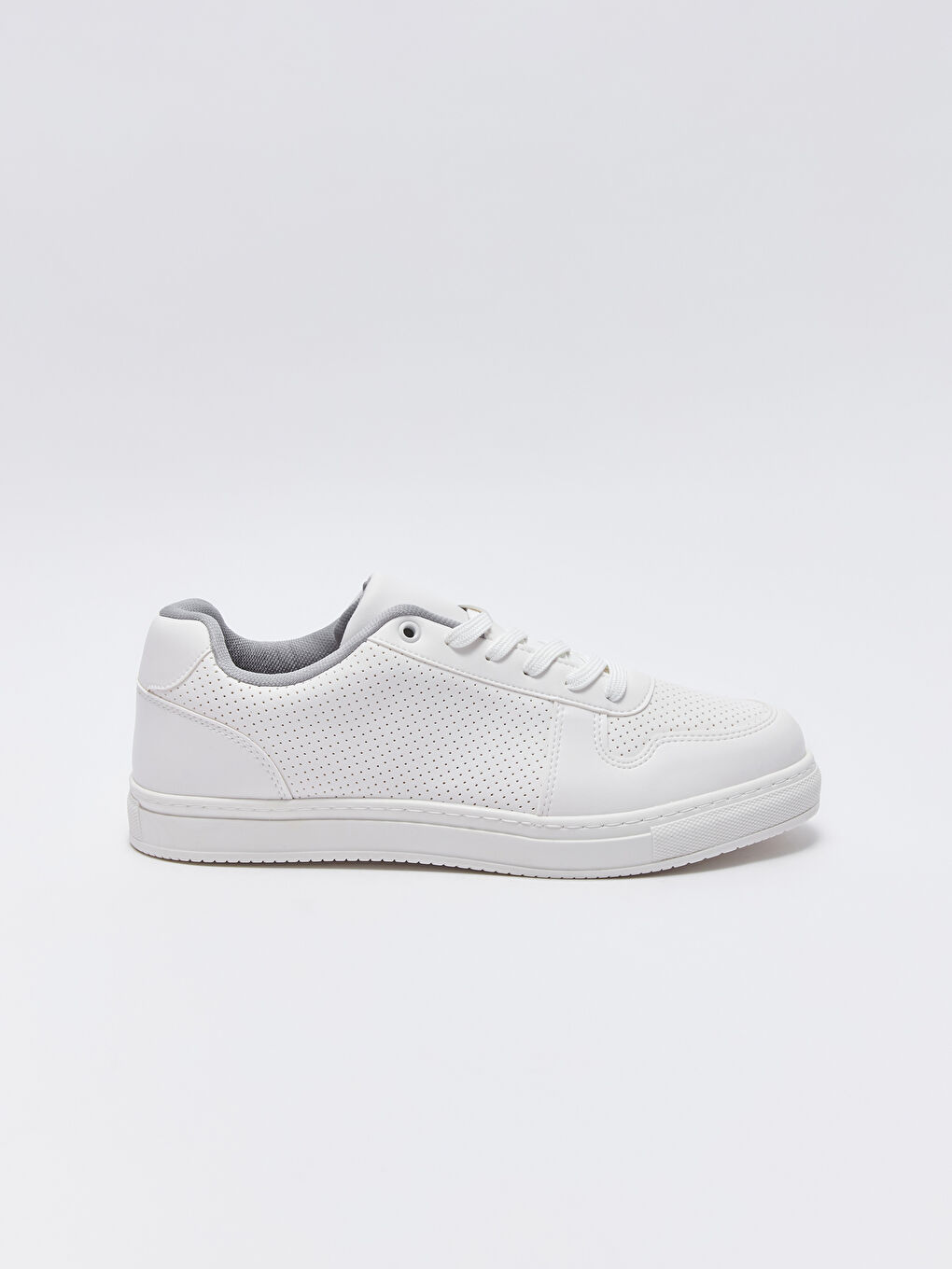 Beyaz Bağcıklı Erkek Spor Ayakkabı-1