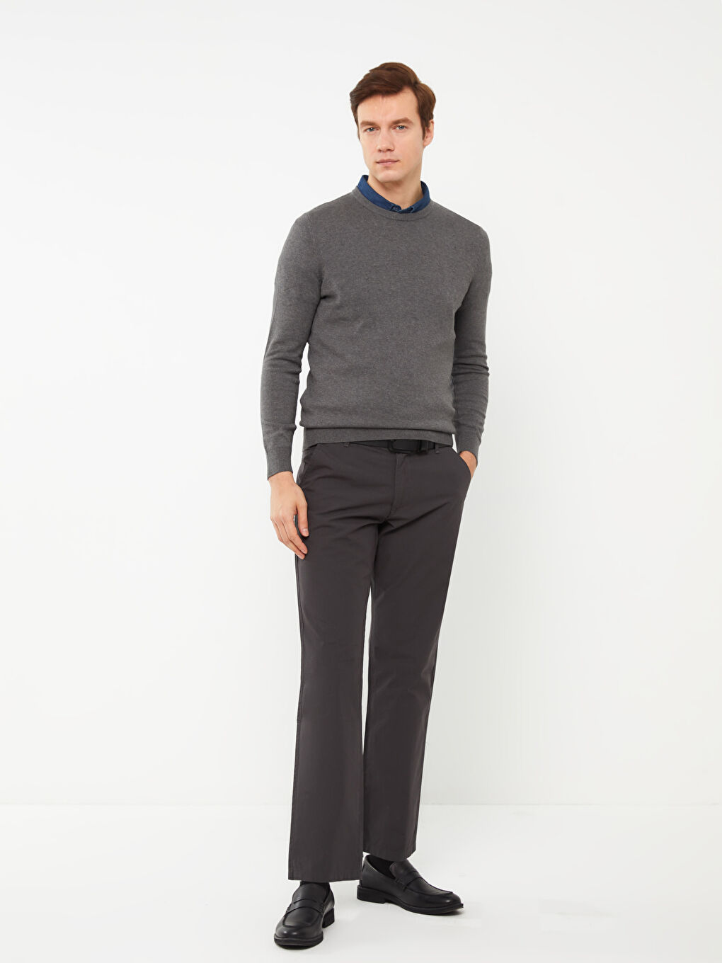 Брюки чино свободного кроя для мужчин-1