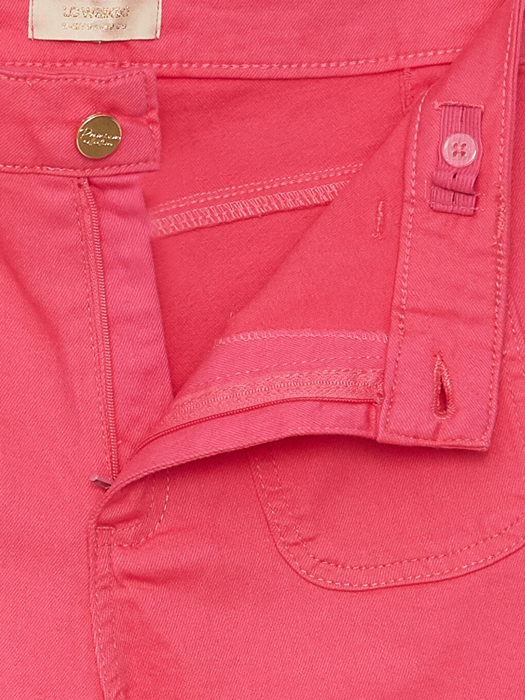 بنطلون بنات واسع عند الكاحل جبردين سادة-1