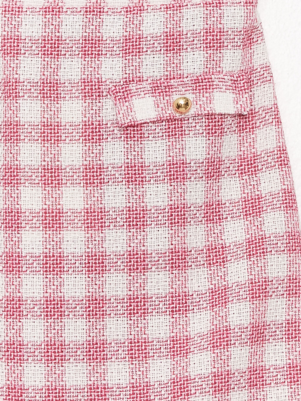 Elastic Waist Plaid Girl Skirt -S32058Z4-LNX
