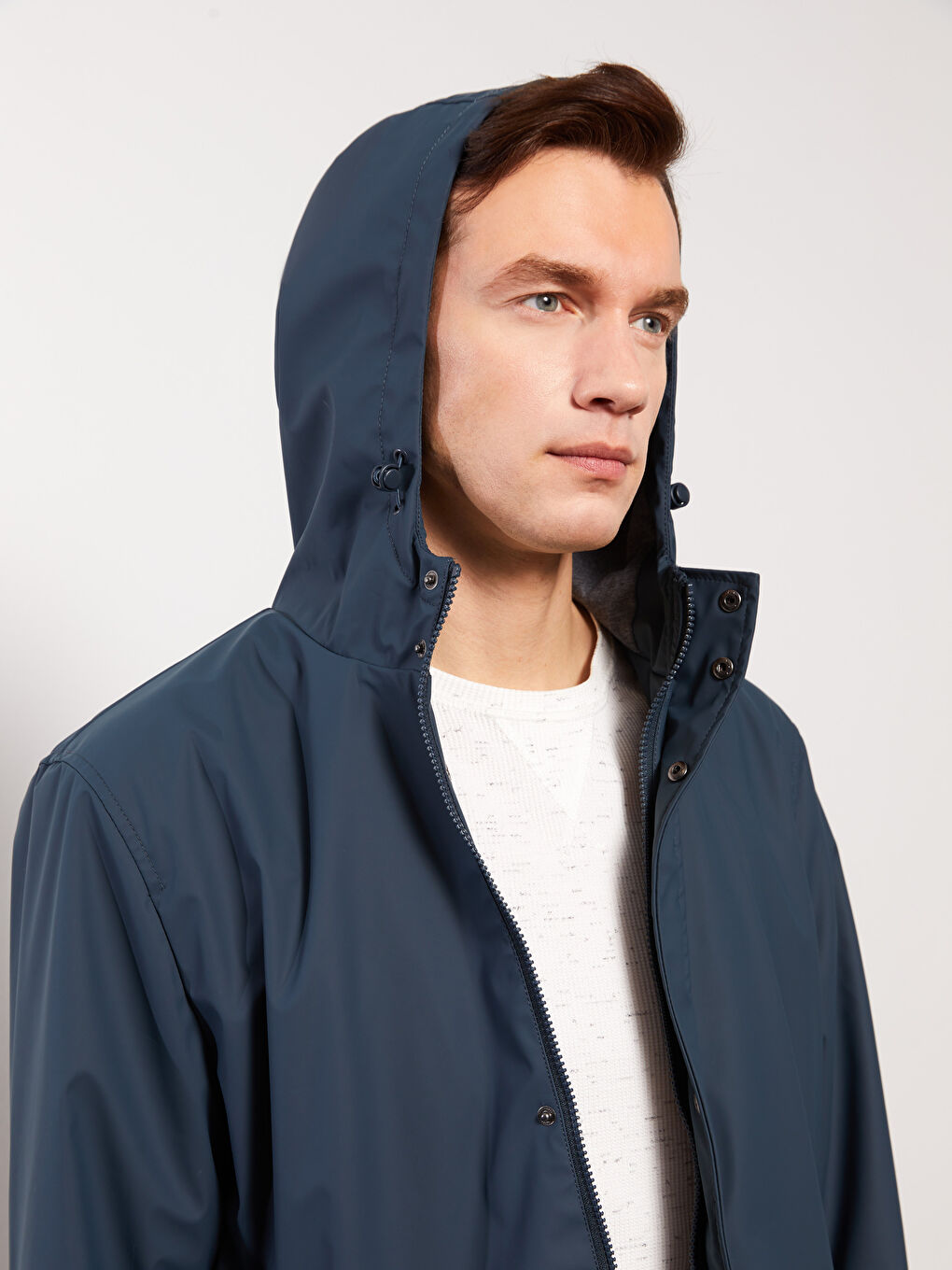 Manteau à Capuche Coupe Régulière pour Hommes-2