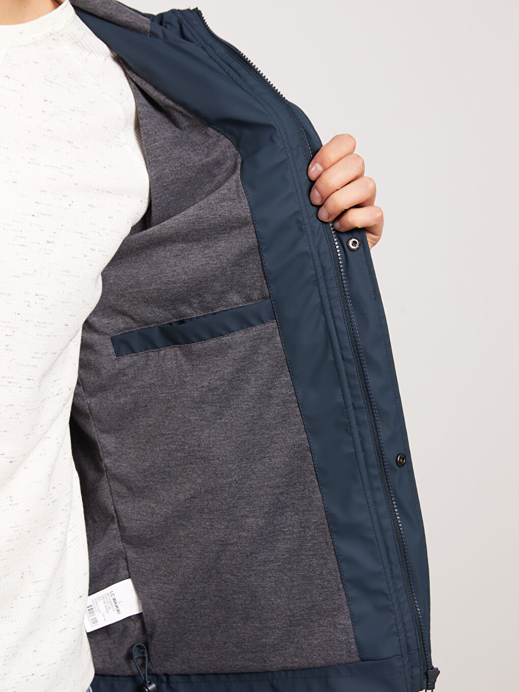 Manteau à Capuche Coupe Régulière pour Hommes-3