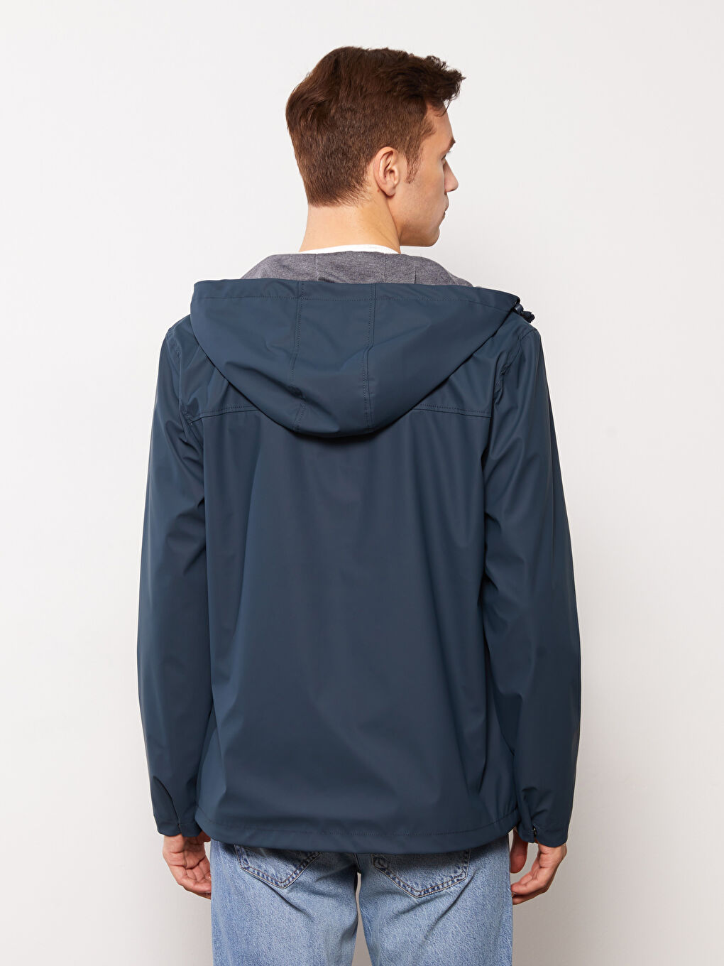 Manteau à Capuche Coupe Régulière pour Hommes-4