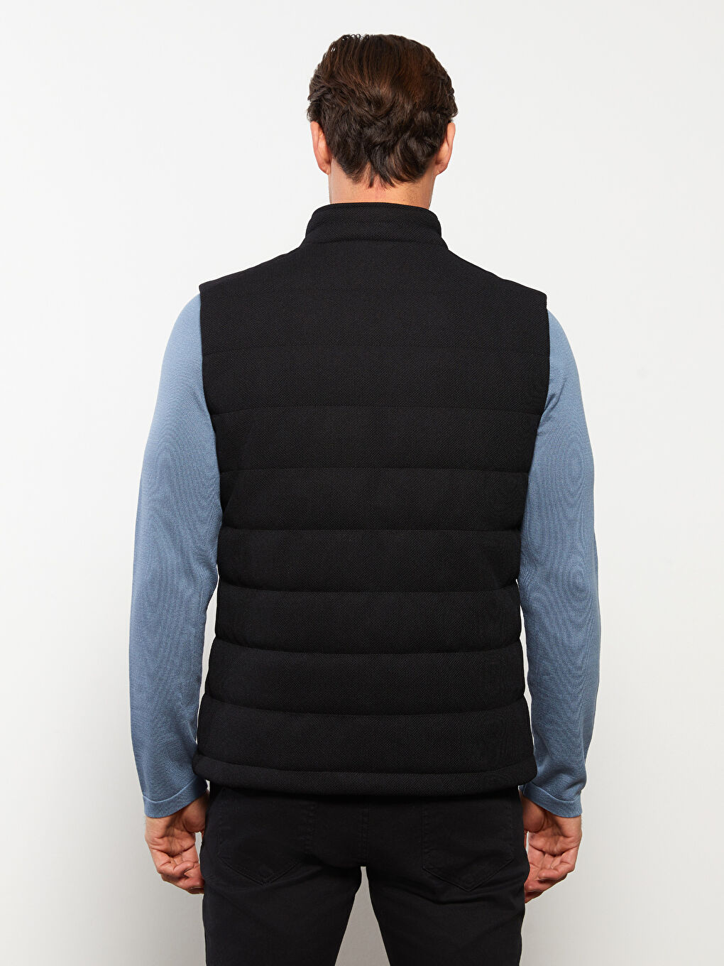 Standard Fit Funnel Neck Men's Waistcoat -S32073Z8-CVL