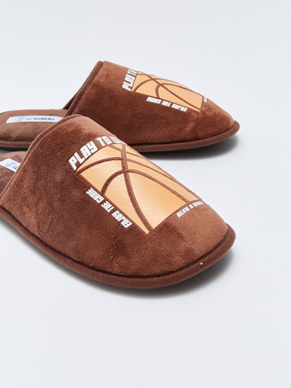 نعال منزلية مغلقة المقدمة منقوشة للرجال-4