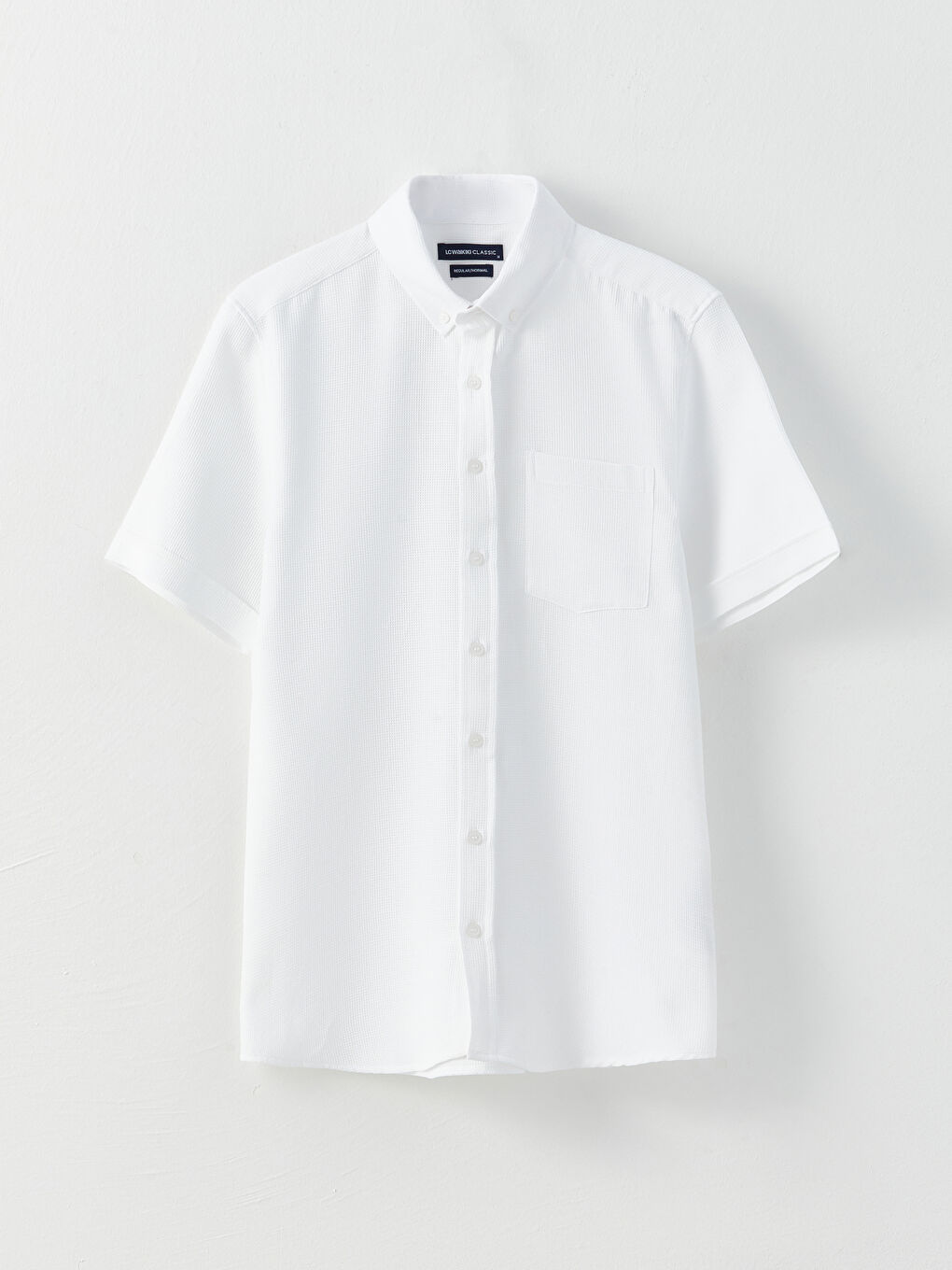 Cămașă Regular Fit cu Mânecă Scurtă Dobby pentru Bărbați-5