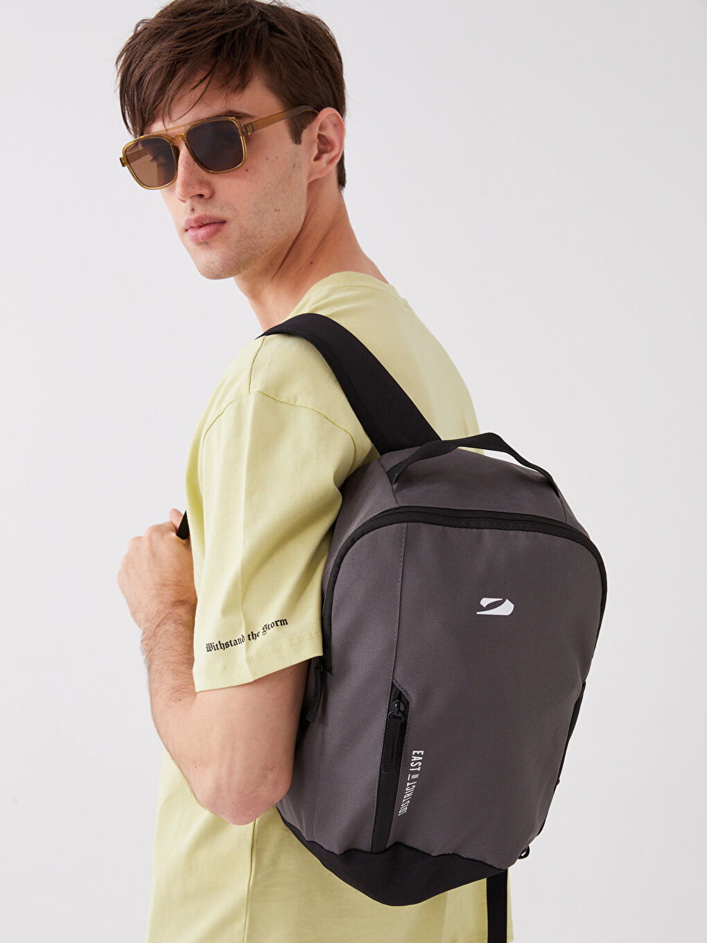 Yeşil Baskılı Erkek Sırt Çantası