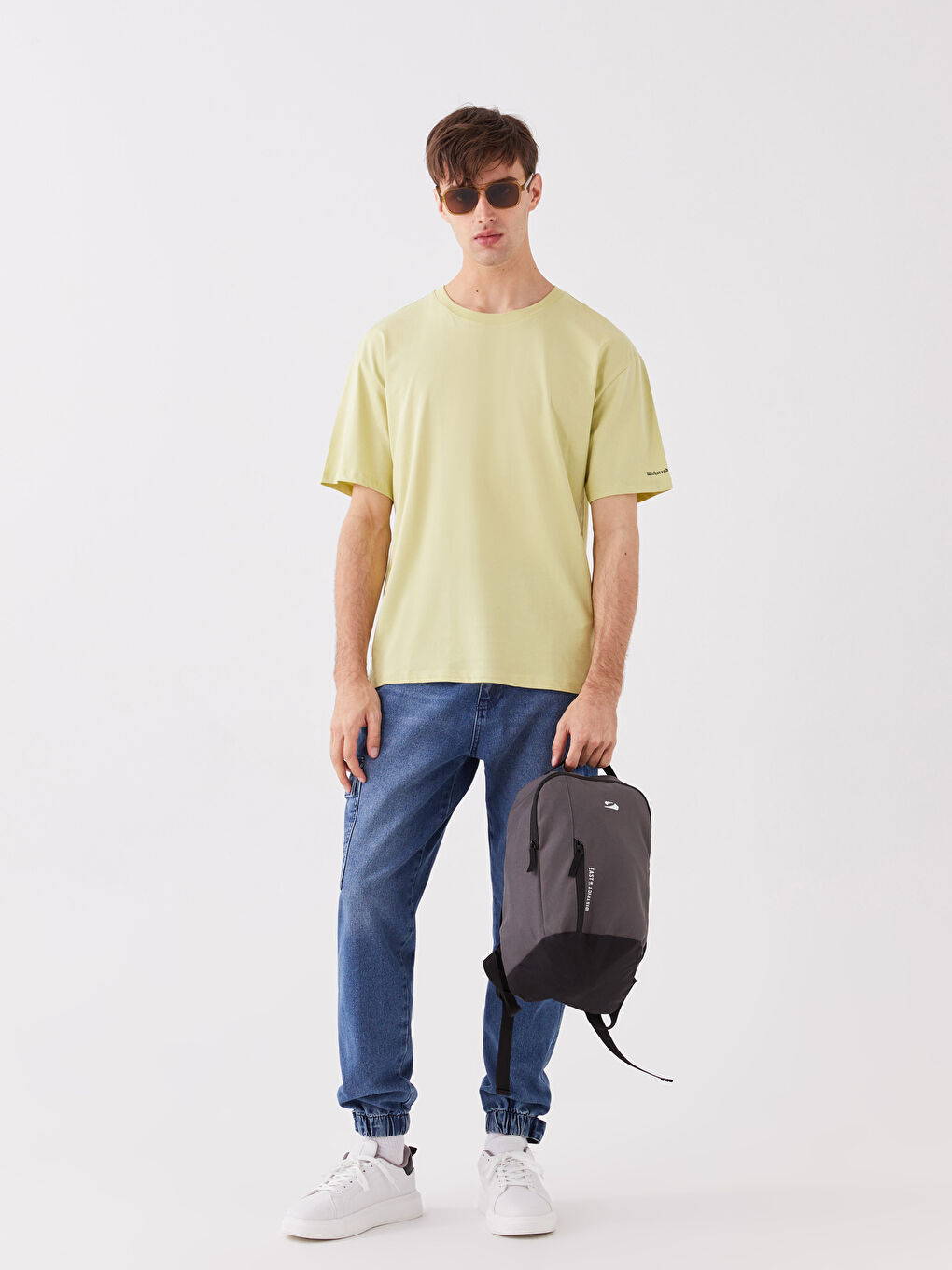 Yeşil Baskılı Erkek Sırt Çantası-1