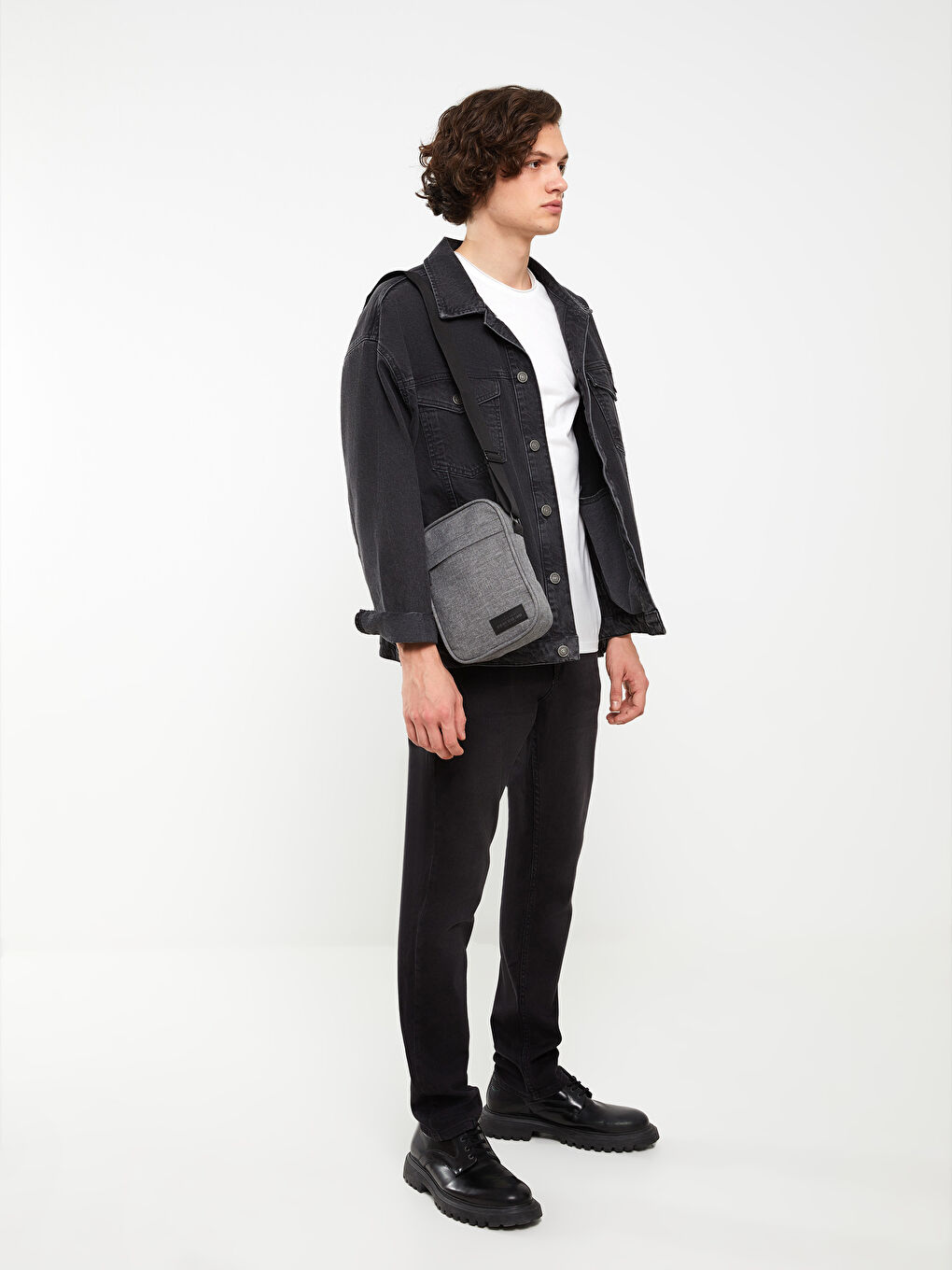 Детализированная Мужская Сумка Кроссбоди-2