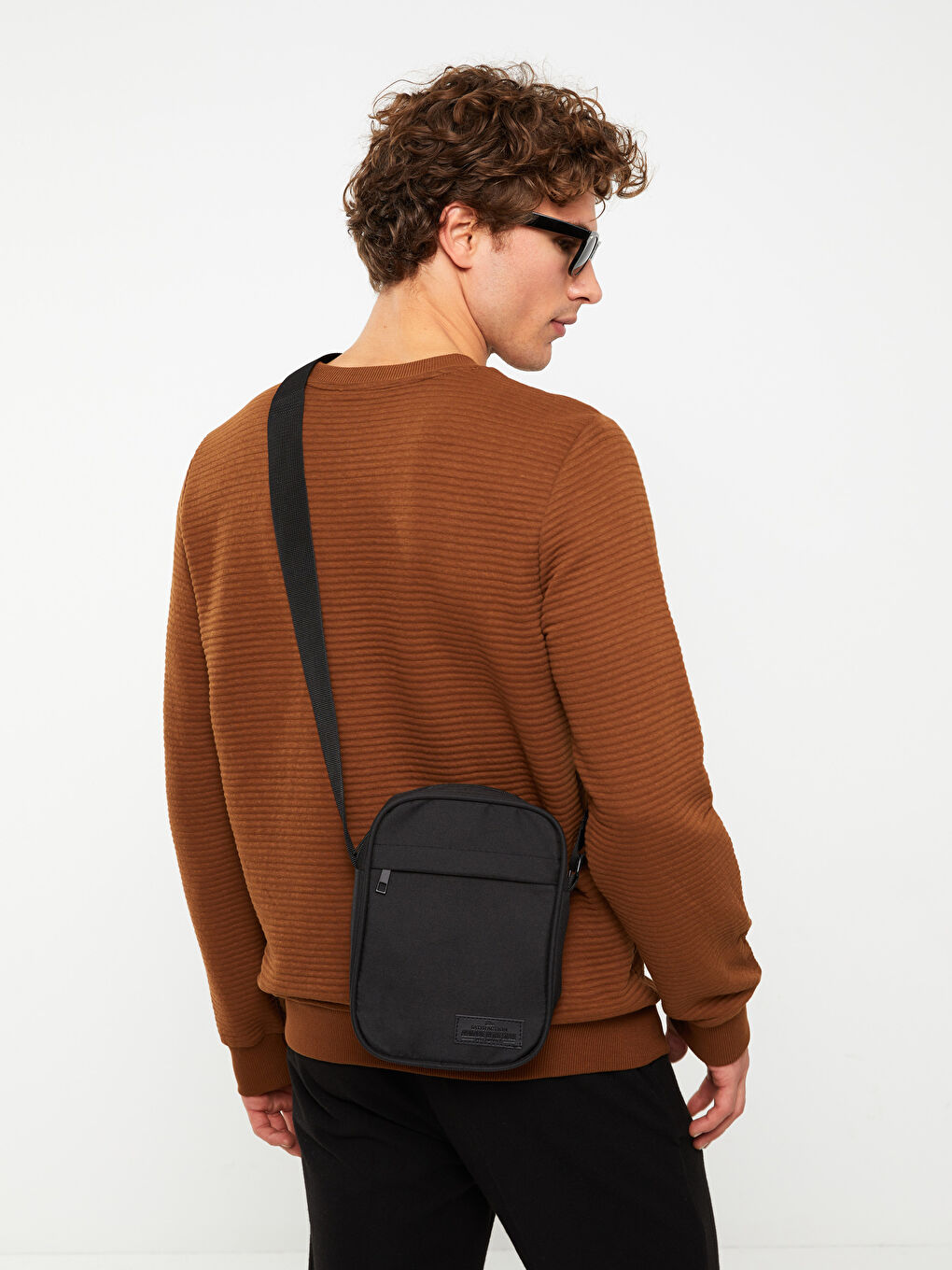 LCW ACCESSORIES Siyah Etiket Detaylı Erkek Çapraz Çanta - 2