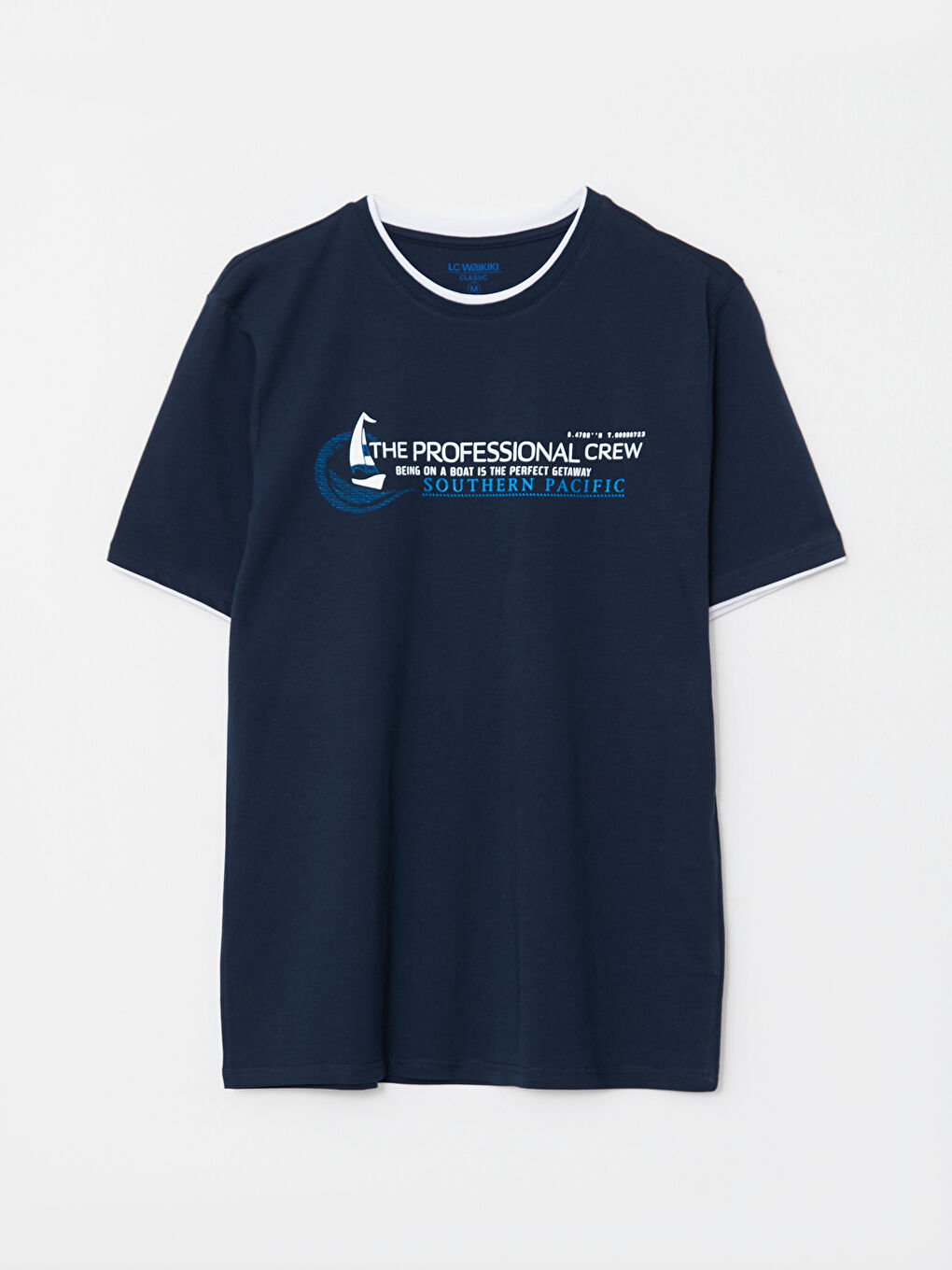 SOUTHBLUE Crew Neck Short Sleeve Printed Combed Cotton Men's