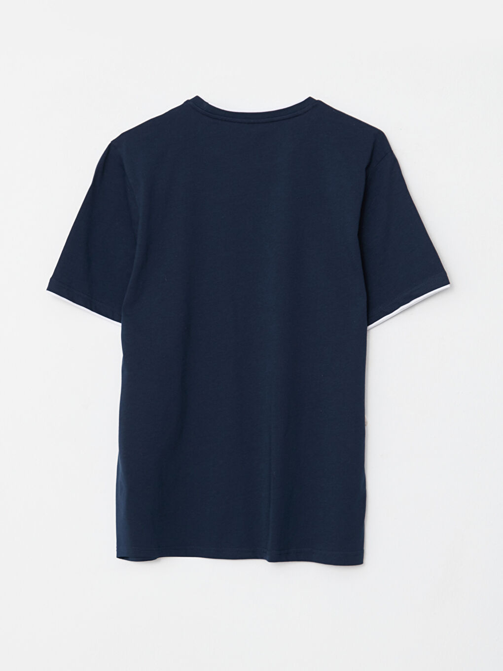 Tricou pentru Bărbați cu Guler Rotund, Mânecă Scurtă, Imprimat, din Bumbac Pieptănat-6