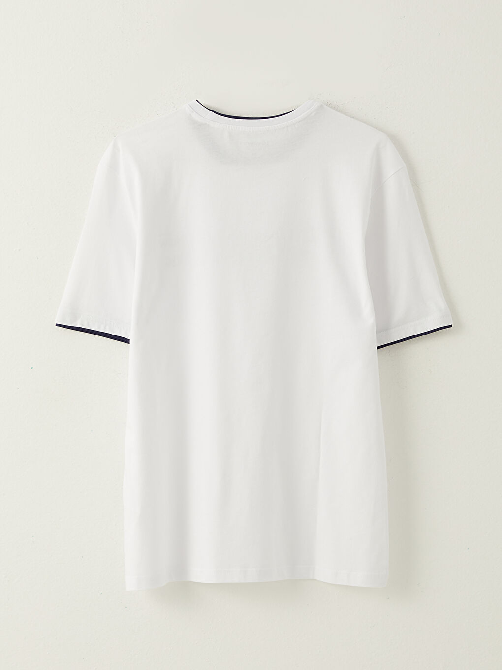 Crew Neck Short Sleeve Printed Combed Cotton Men's T-shirt -S32159Z8-Q6K