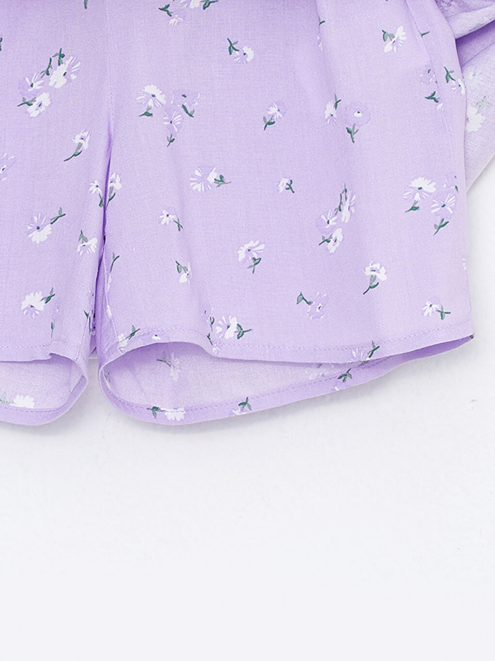 Fustă Scurtă cu Model și Talie Elastică pentru Fete-2